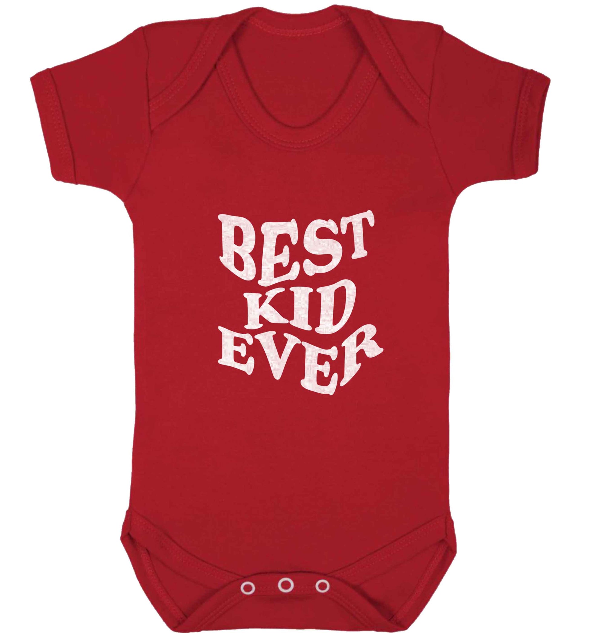 Best kid ever baby vest red 18-24 months