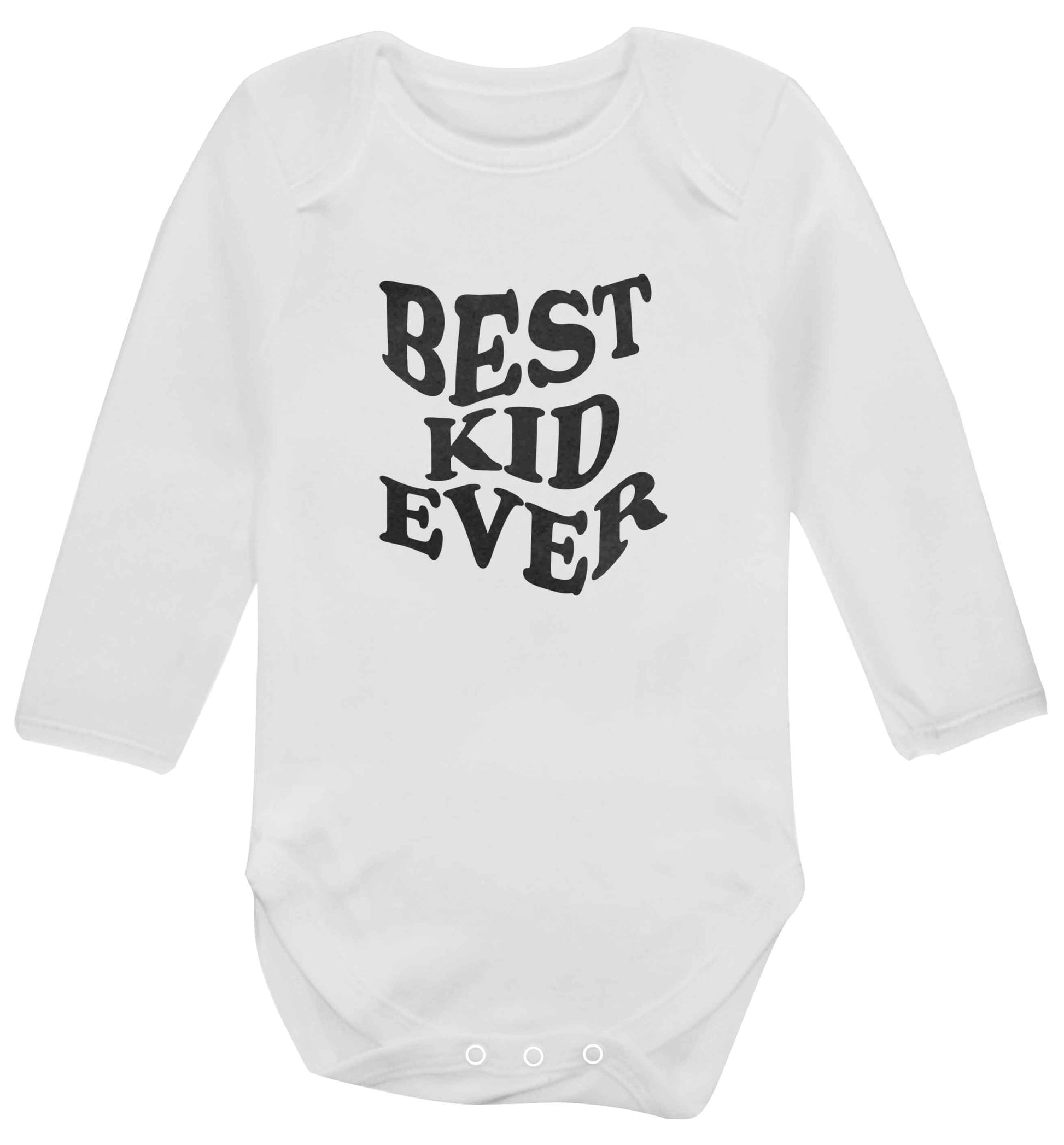 Best kid ever baby vest long sleeved white 6-12 months