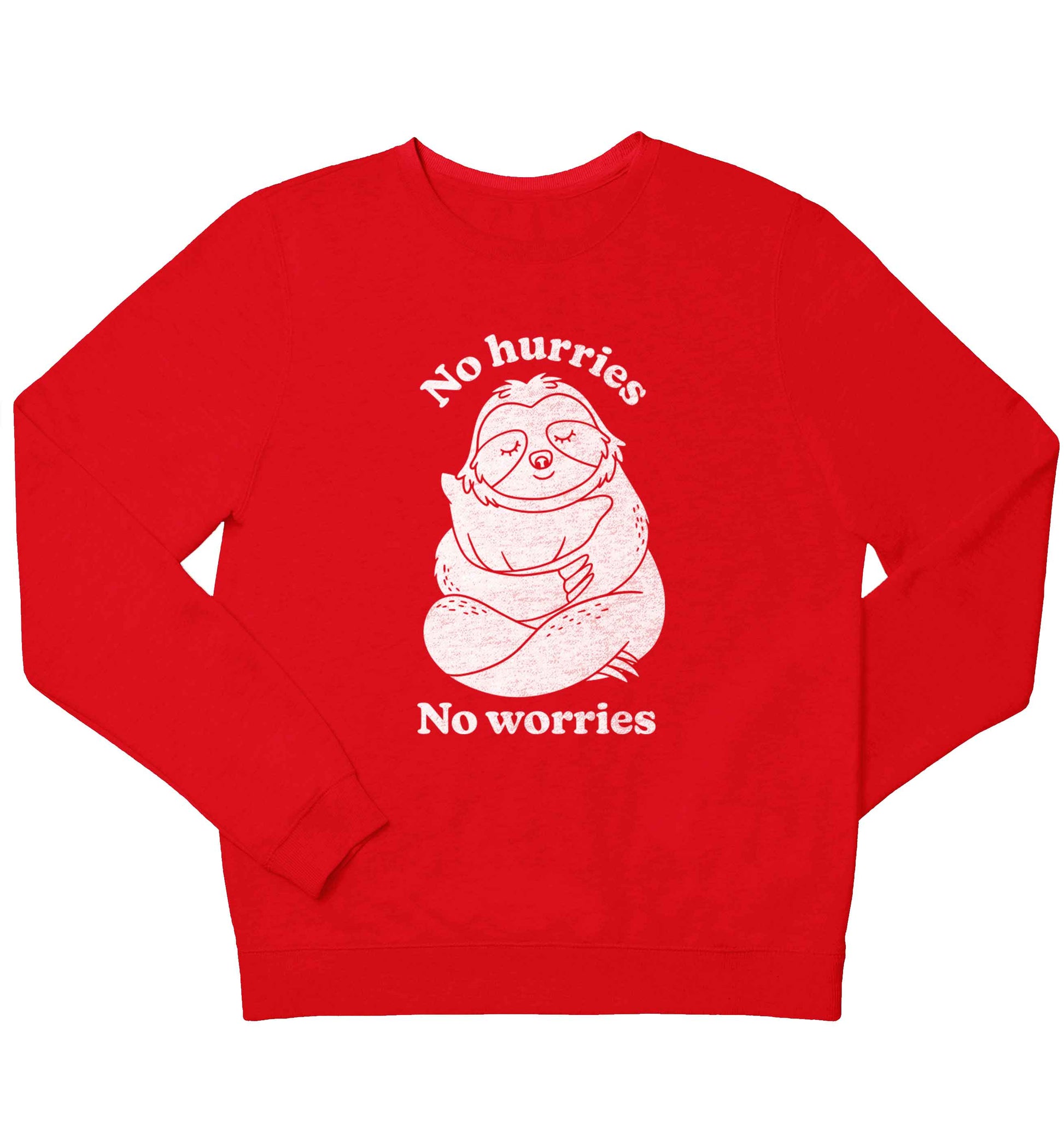 No hurries no worries children's grey sweater 12-13 Years
