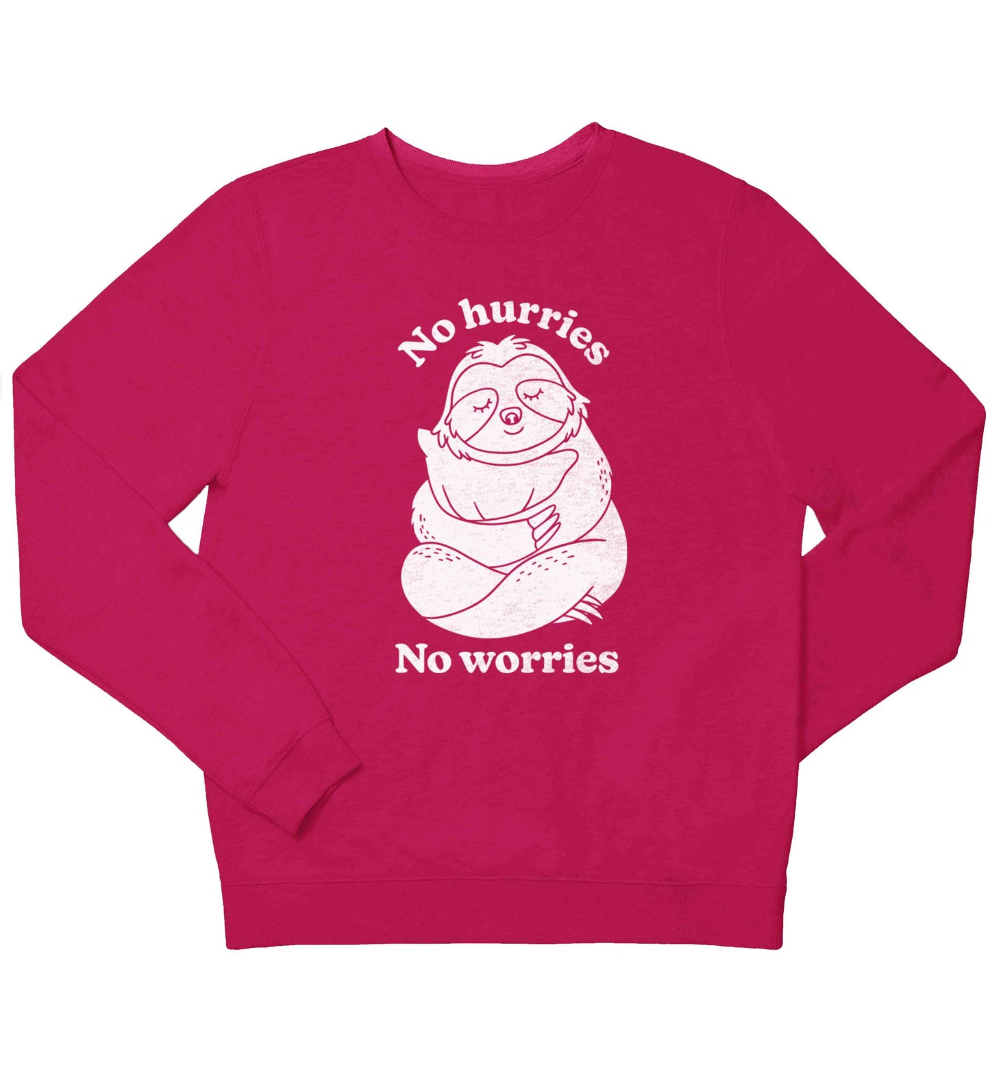 No hurries no worries children's pink sweater 12-13 Years