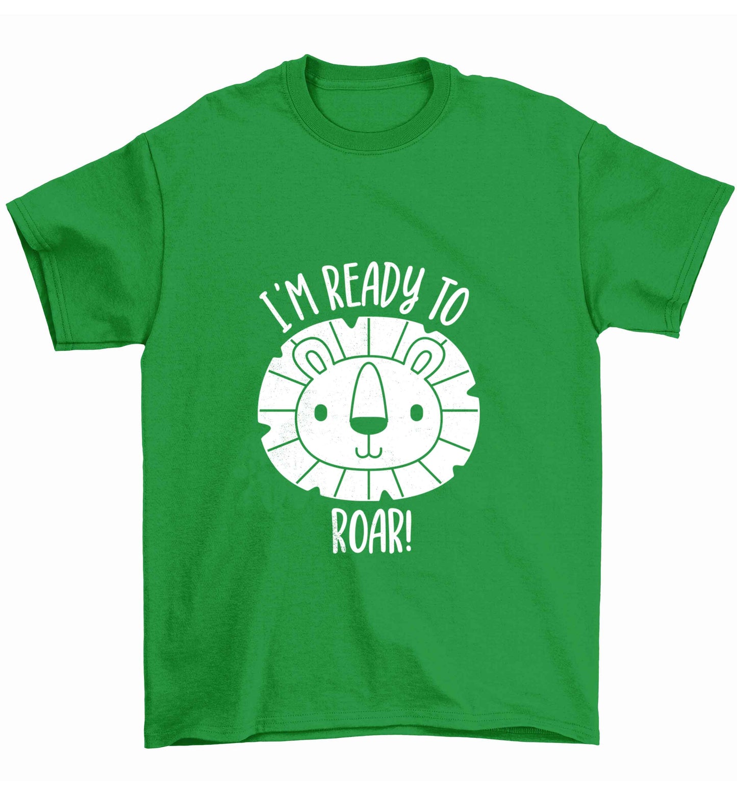 I'm ready to rawr Children's green Tshirt 12-13 Years