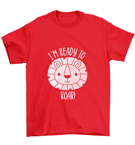 I'm ready to rawr Children's red Tshirt 12-13 Years