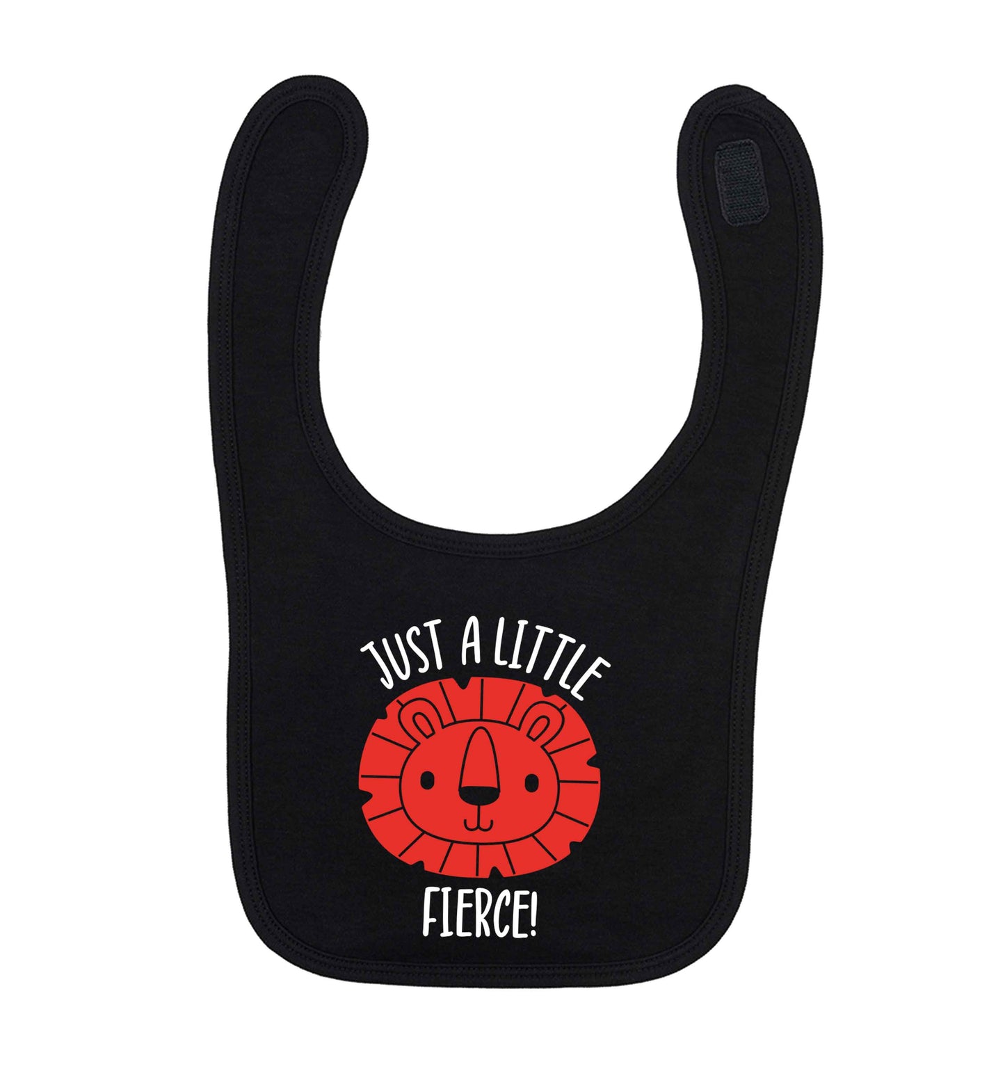Just a little fierce black baby bib