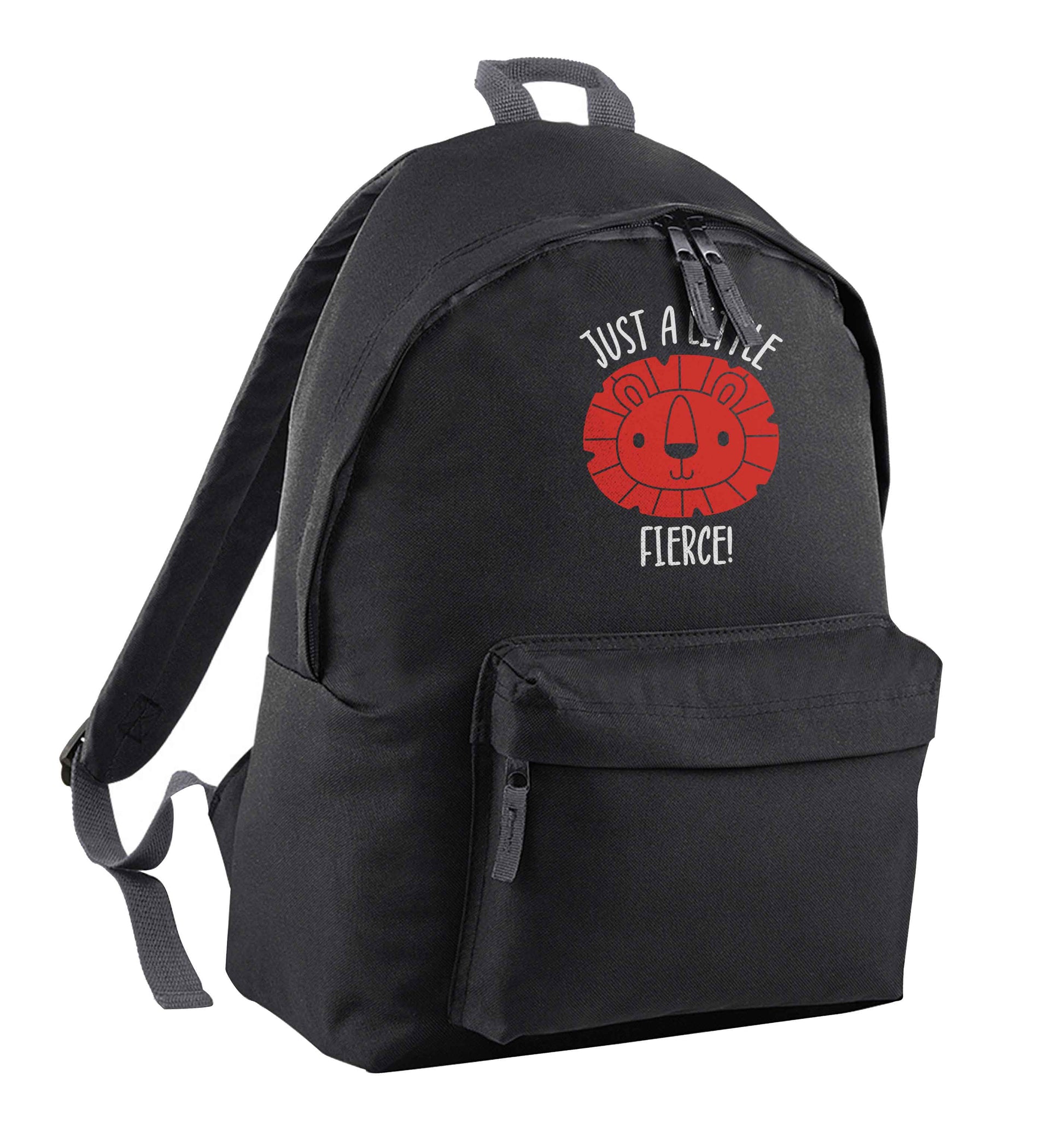 Just a little fierce black children's backpack