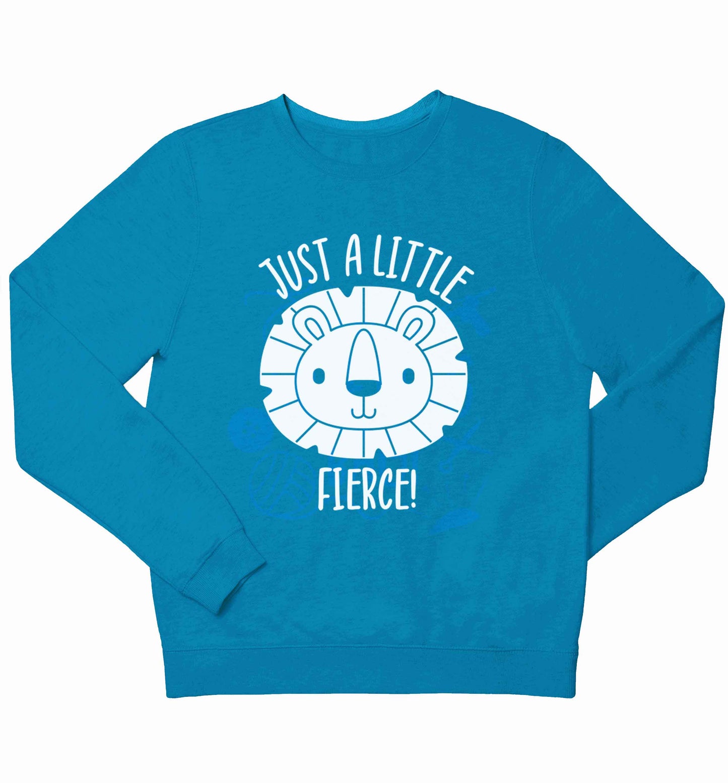 Just a little fierce children's blue sweater 12-13 Years