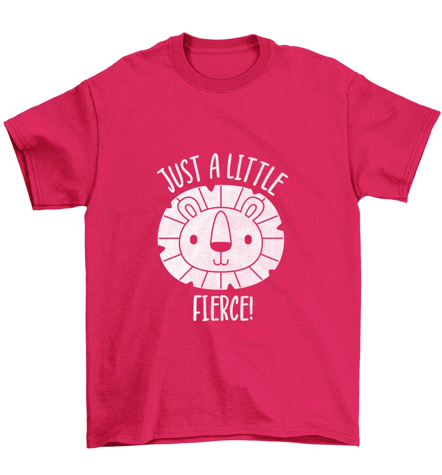 Just a little fierce Children's pink Tshirt 12-13 Years