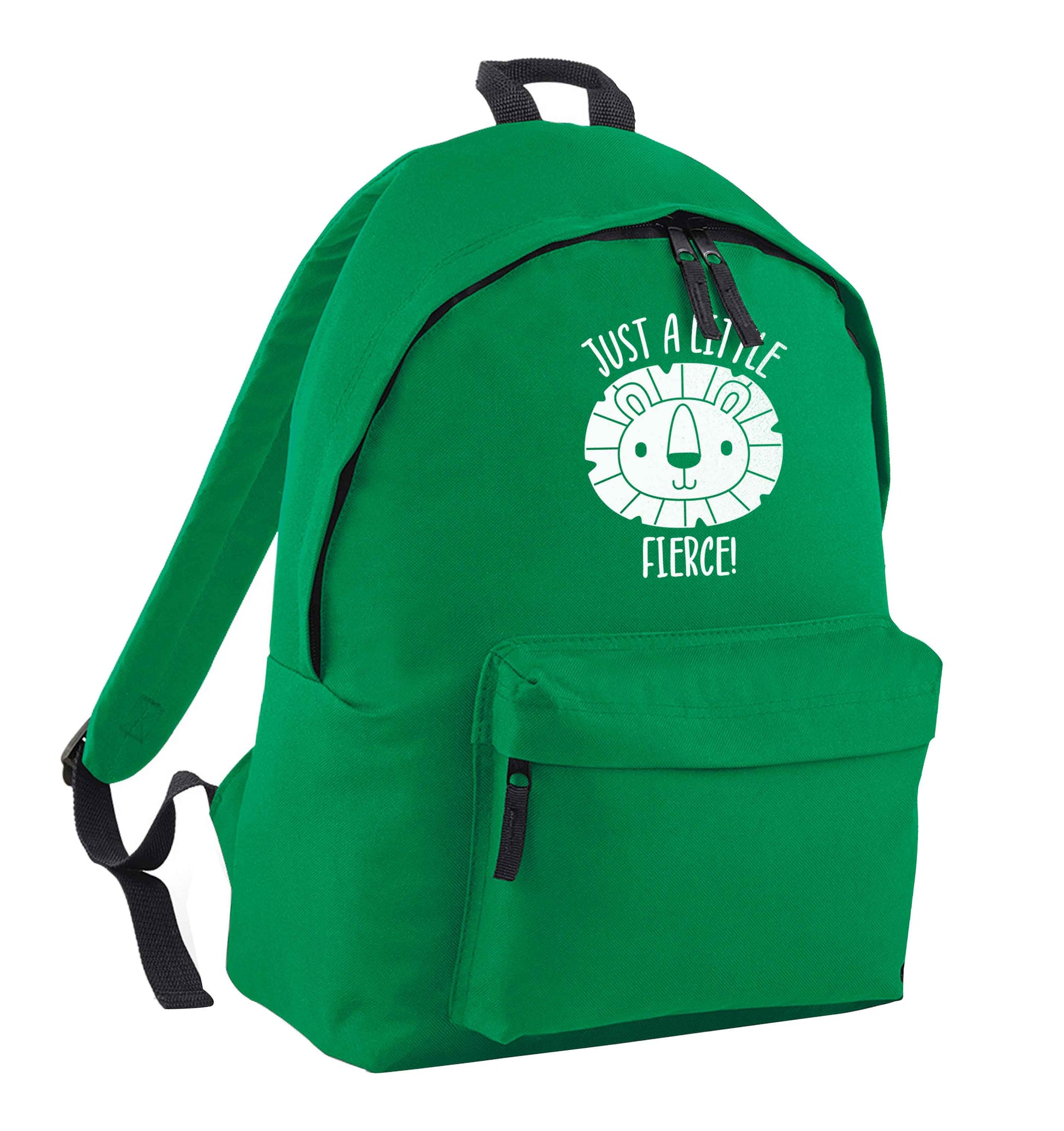 Just a little fierce green adults backpack