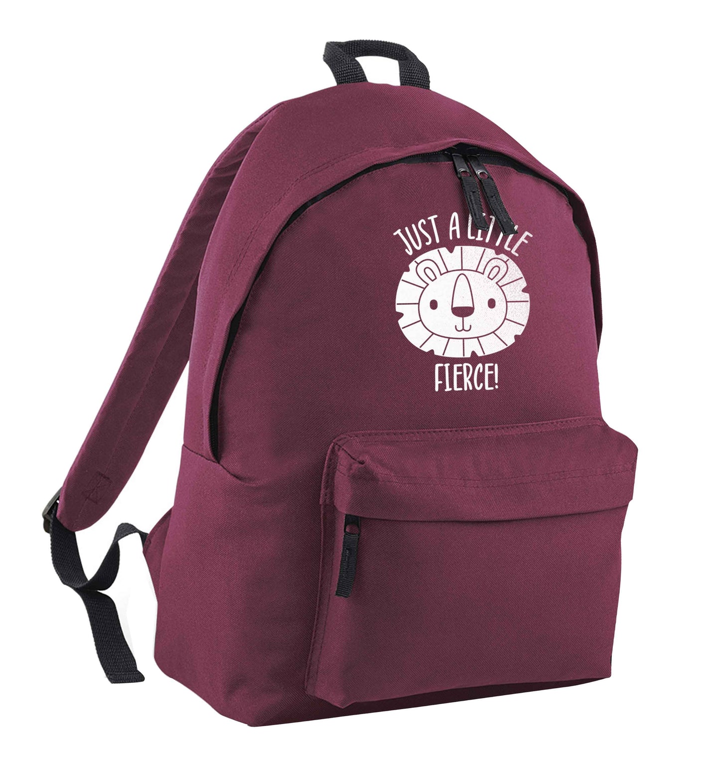 Just a little fierce maroon adults backpack