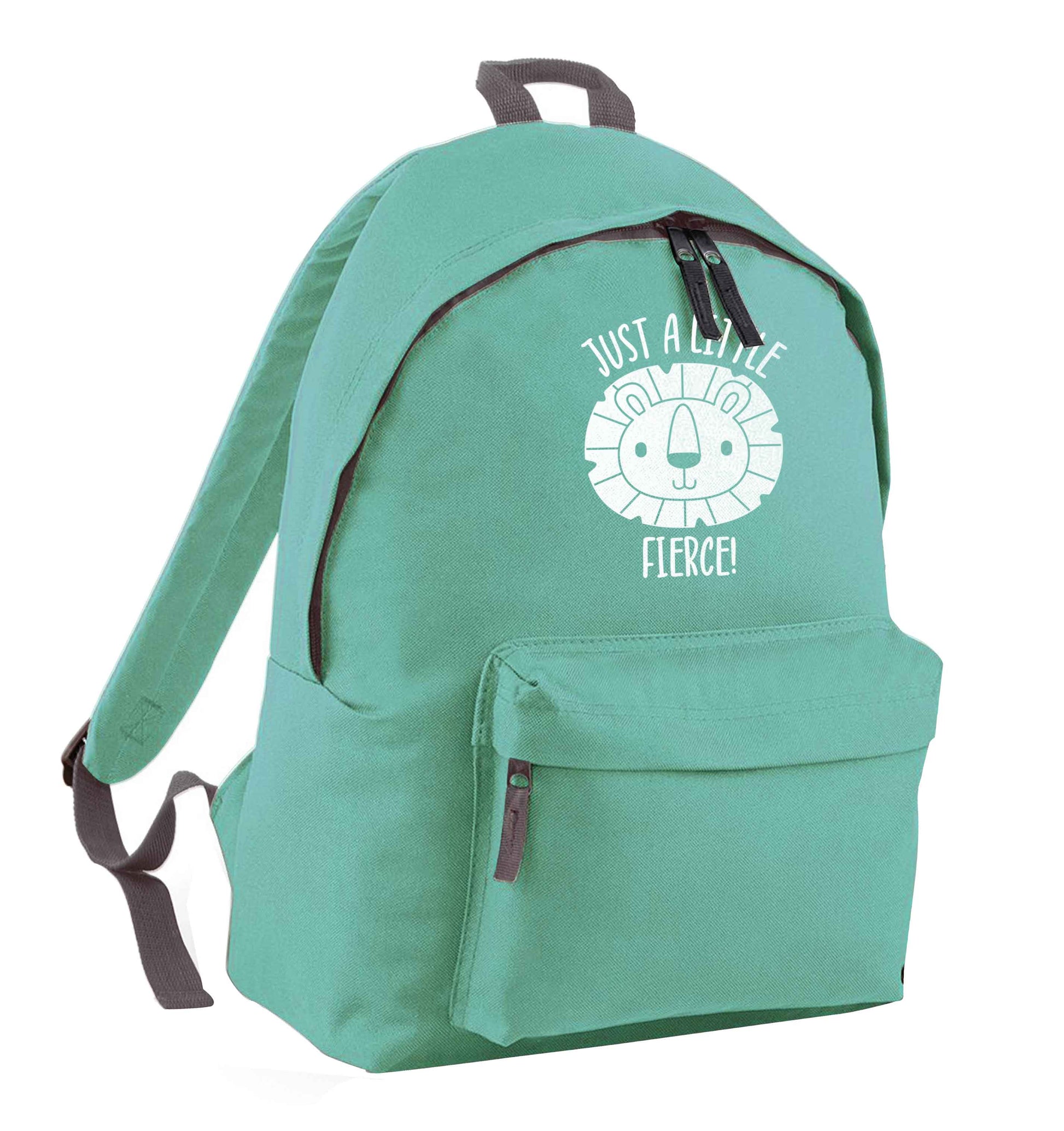 Just a little fierce mint adults backpack