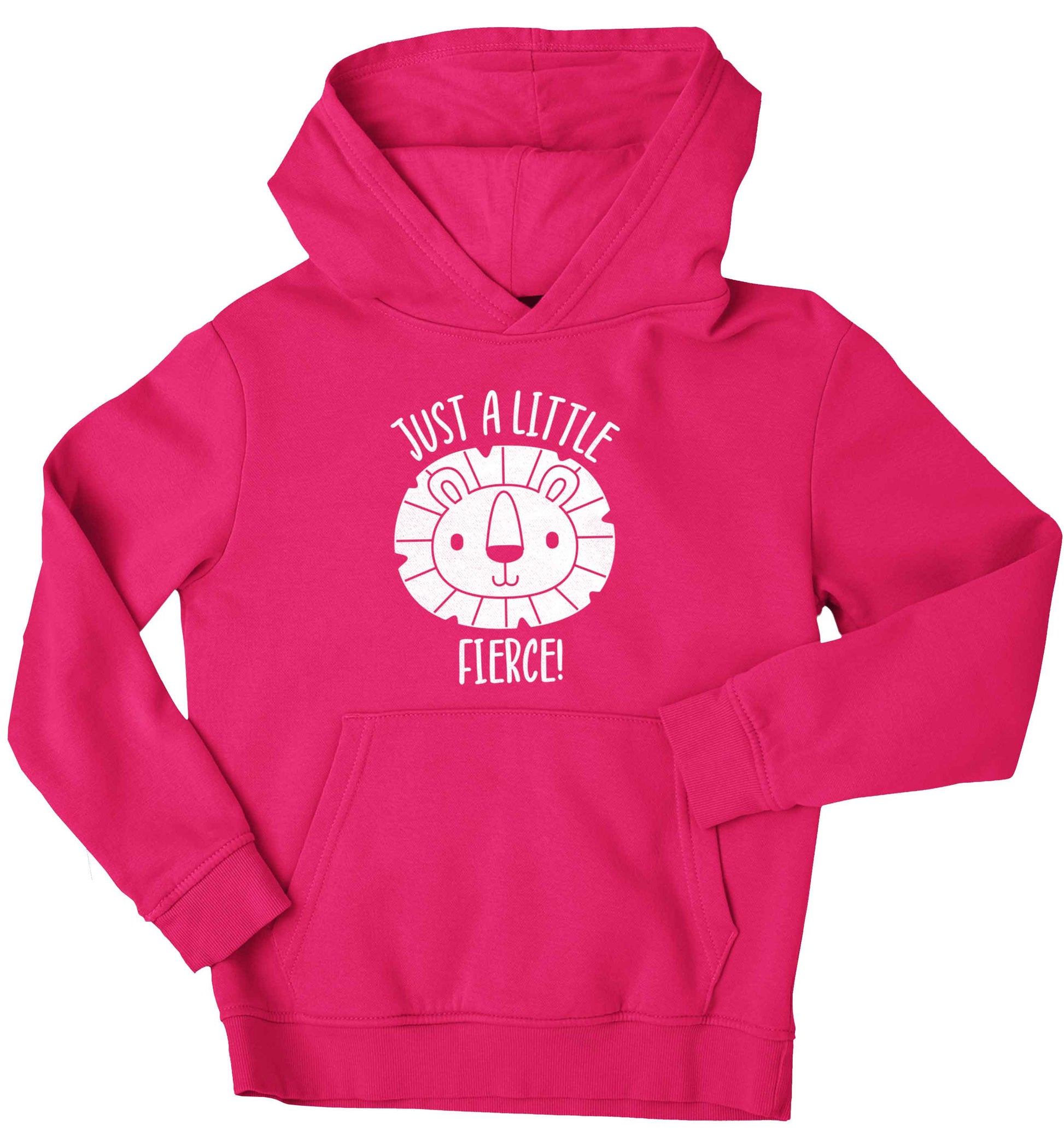 Just a little fierce children's pink hoodie 12-13 Years