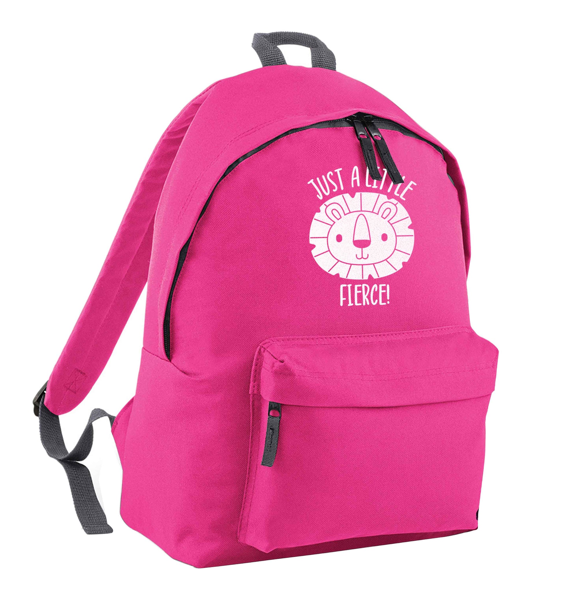 Just a little fierce pink adults backpack