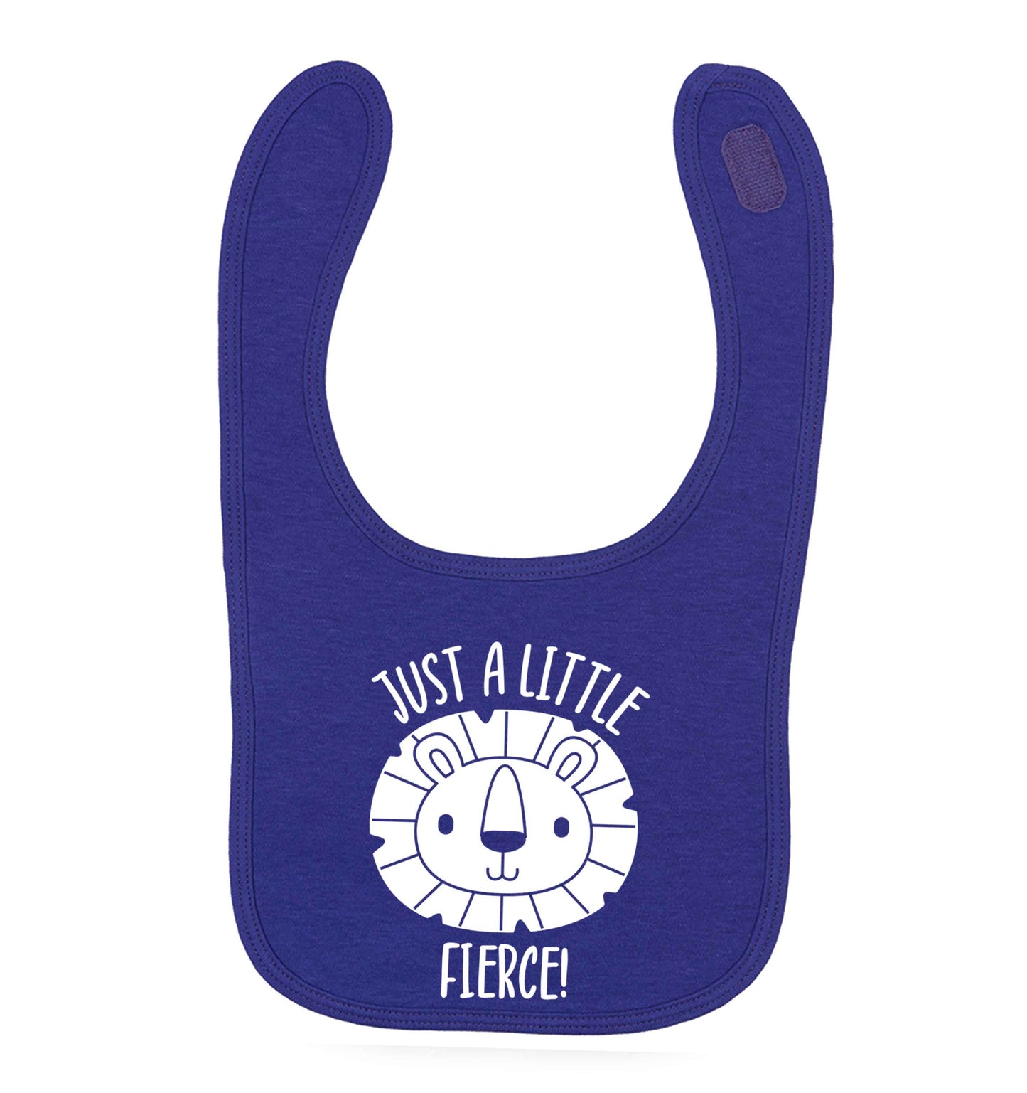 Just a little fierce purple baby bib