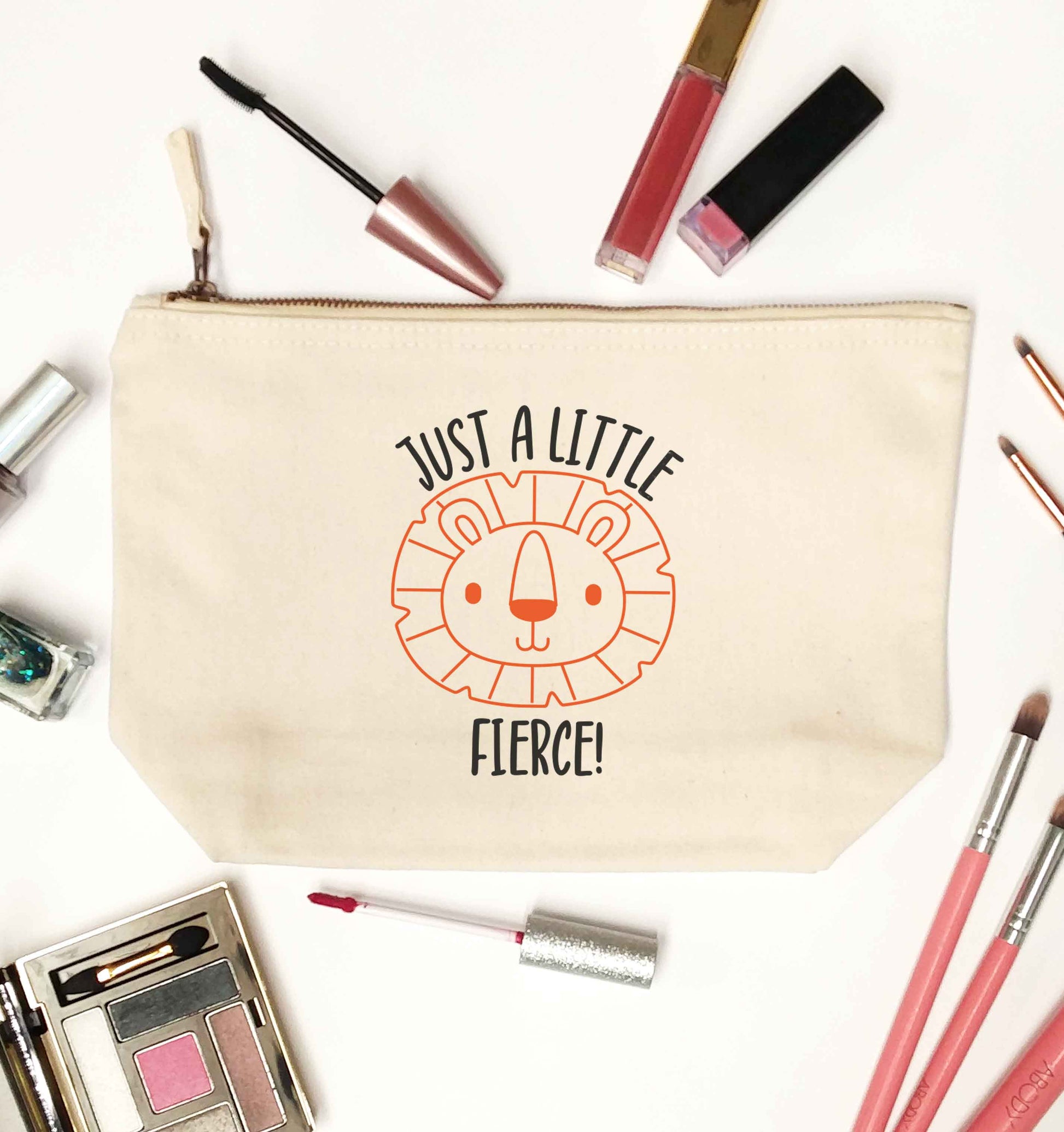 Just a little fierce natural makeup bag