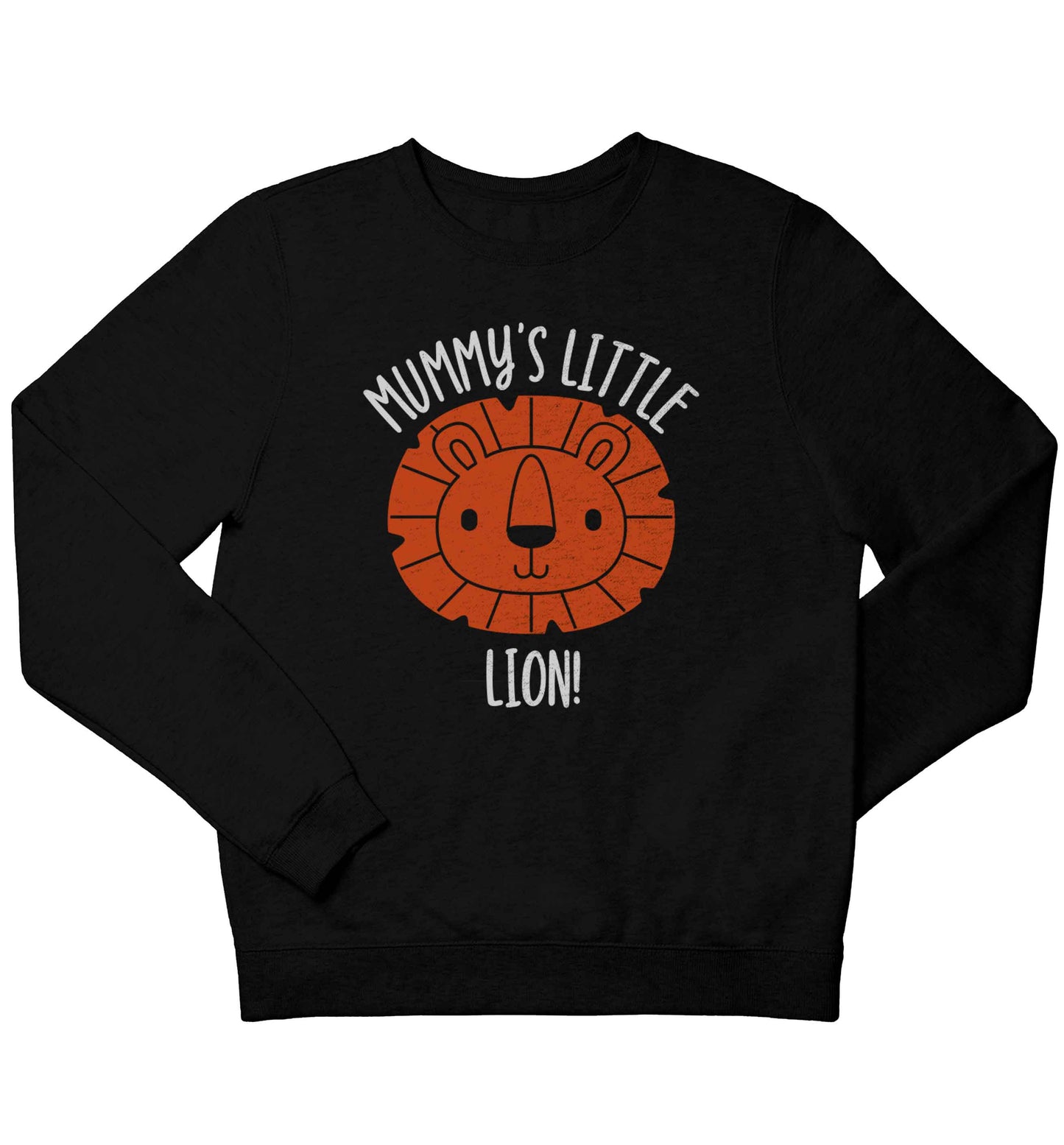 Mummy's little lion children's black sweater 12-13 Years