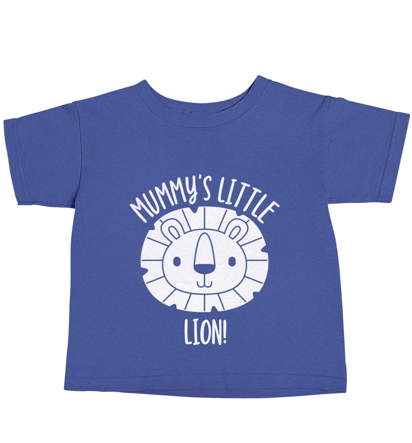 Mummy's little lion blue baby toddler Tshirt 2 Years