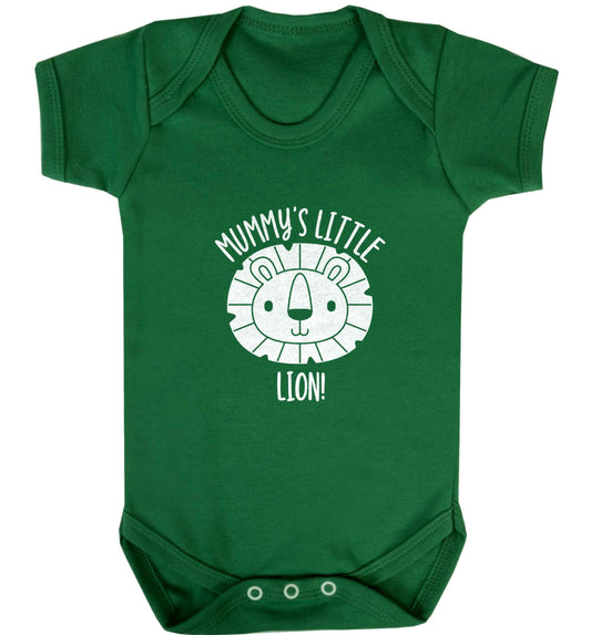 Mummy's little lion baby vest green 18-24 months
