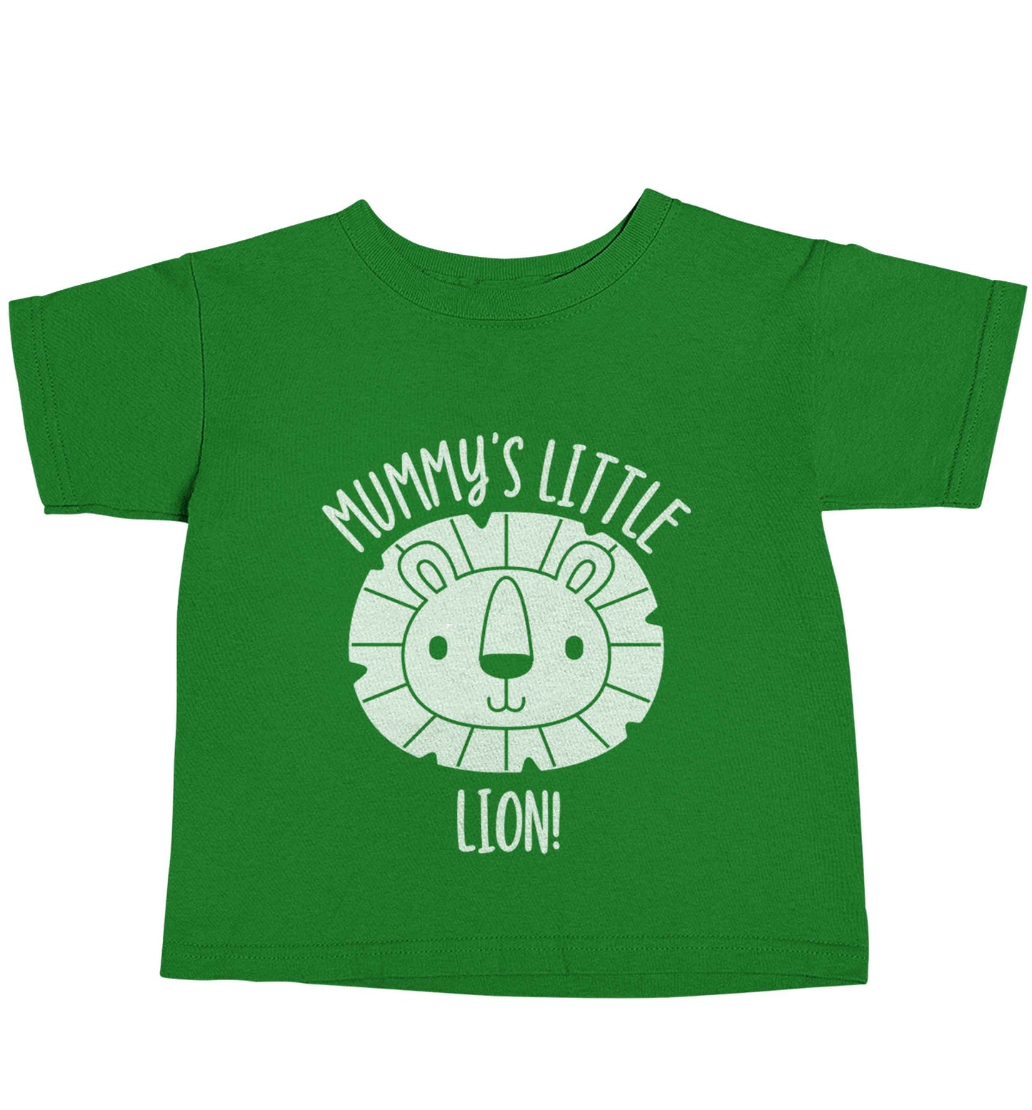 Mummy's little lion green baby toddler Tshirt 2 Years