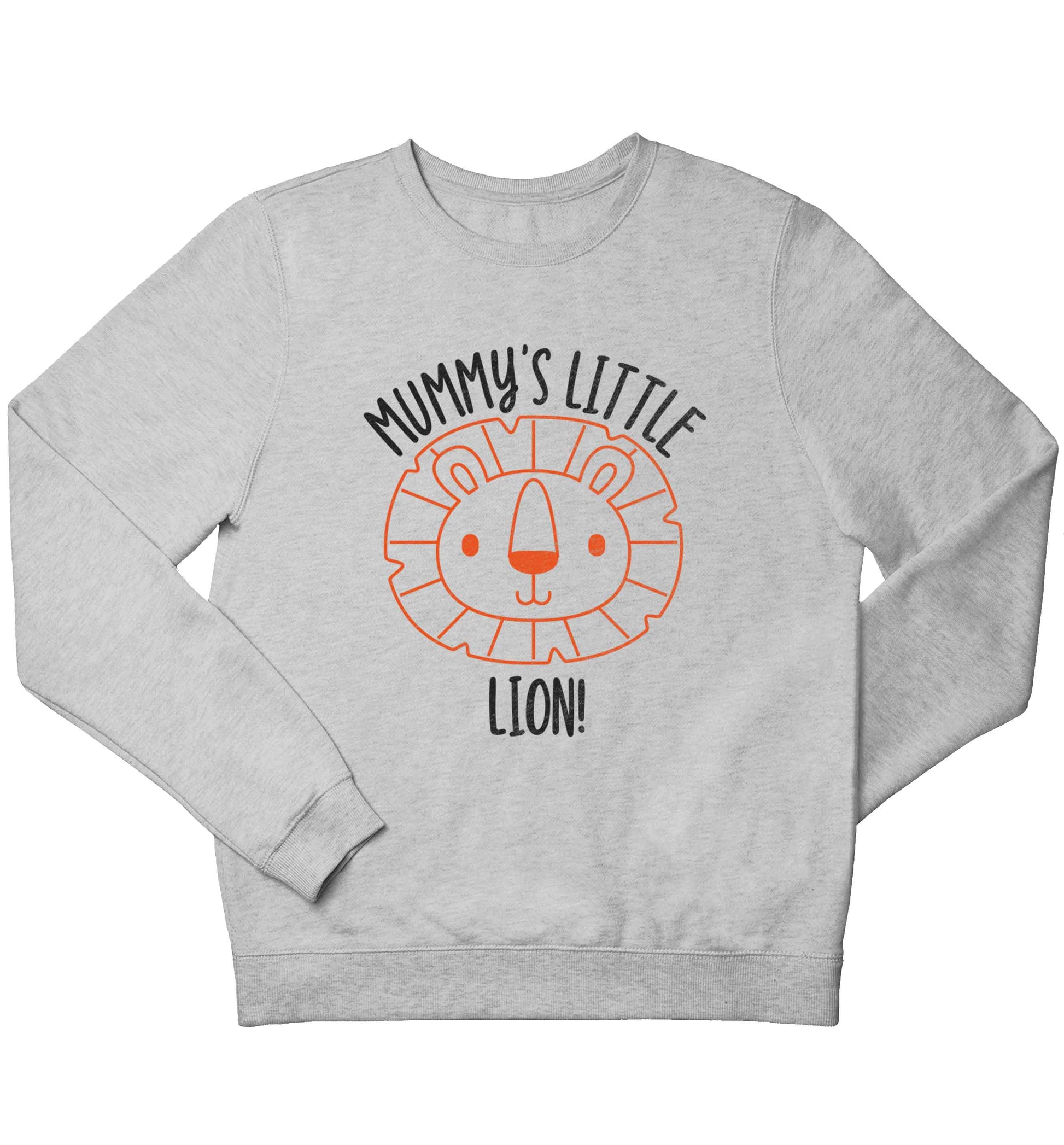 Mummy's little lion children's grey sweater 12-13 Years