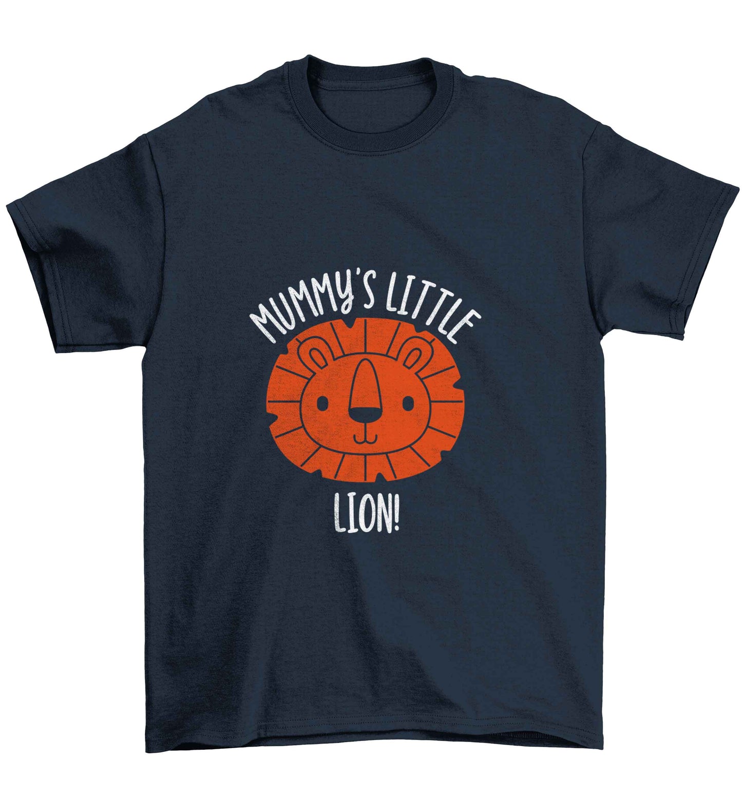Mummy's little lion Children's navy Tshirt 12-13 Years