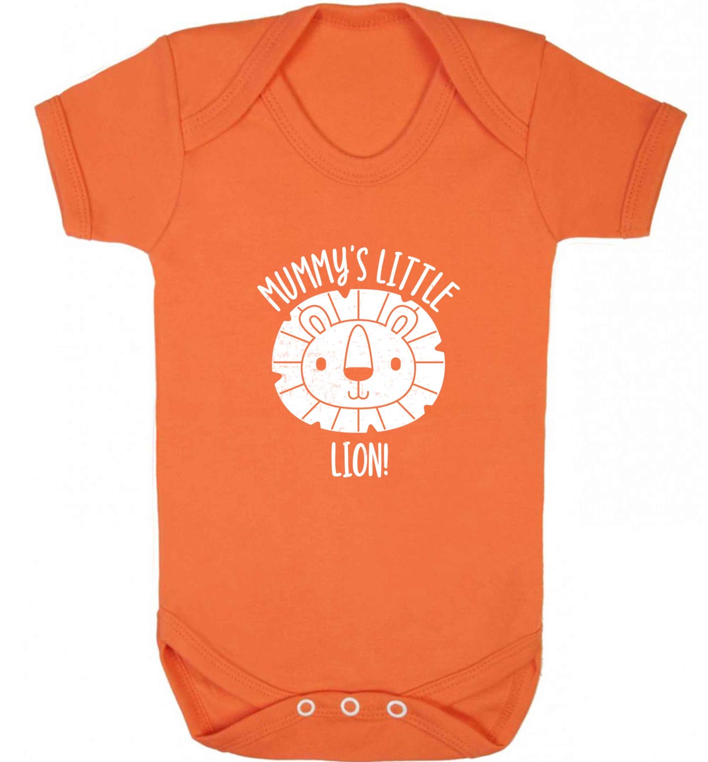 Mummy's little lion baby vest orange 18-24 months