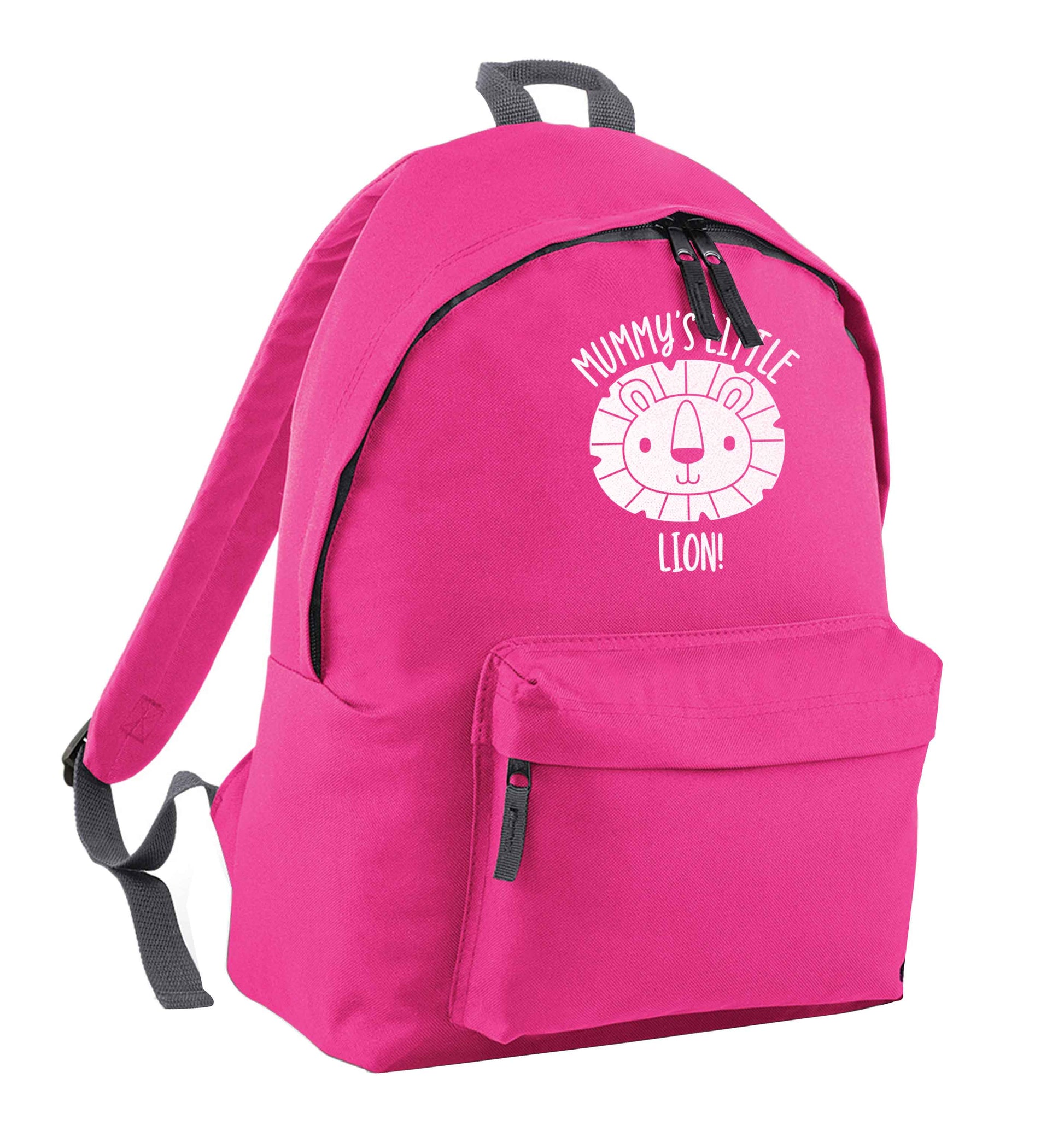 Mummy's little lion pink children's backpack