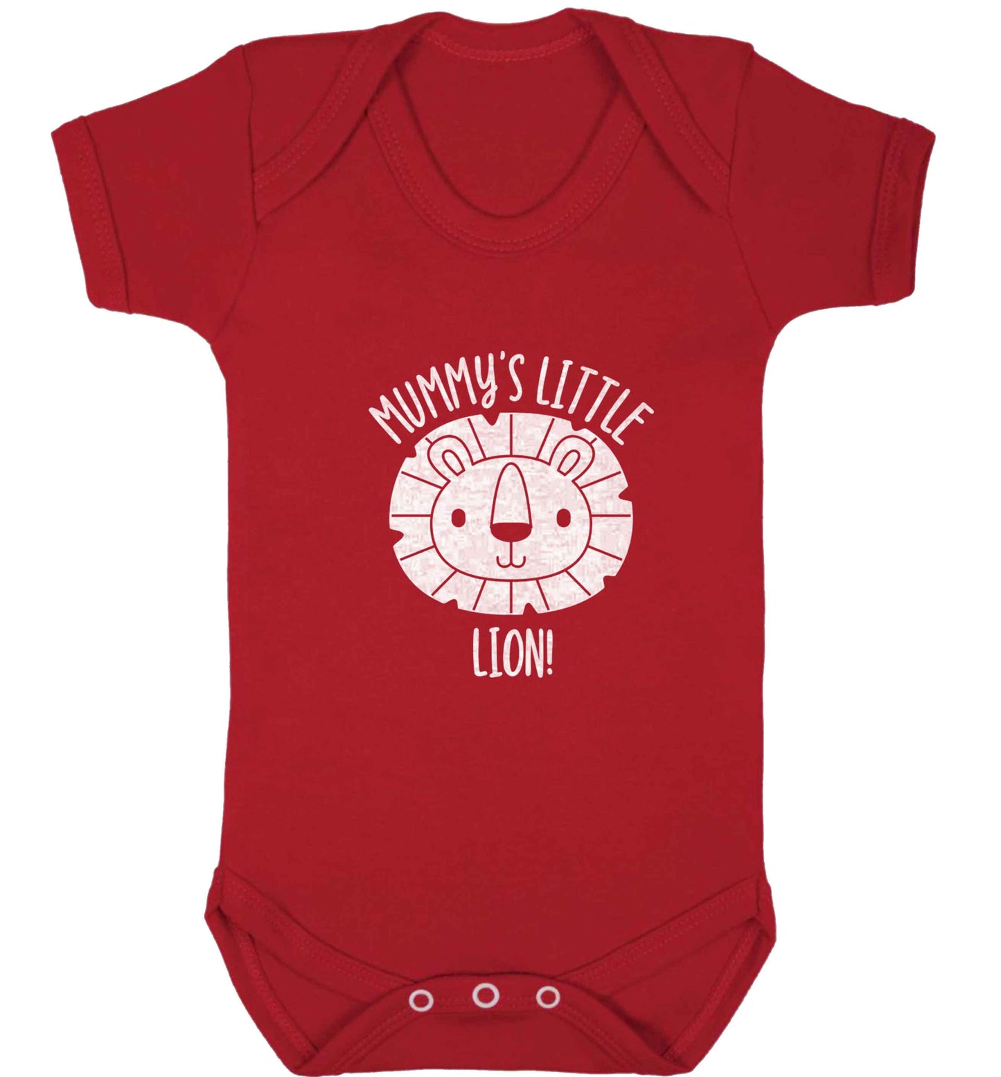 Mummy's little lion baby vest red 18-24 months