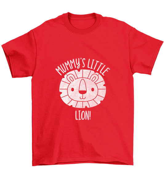 Mummy's little lion Children's red Tshirt 12-13 Years