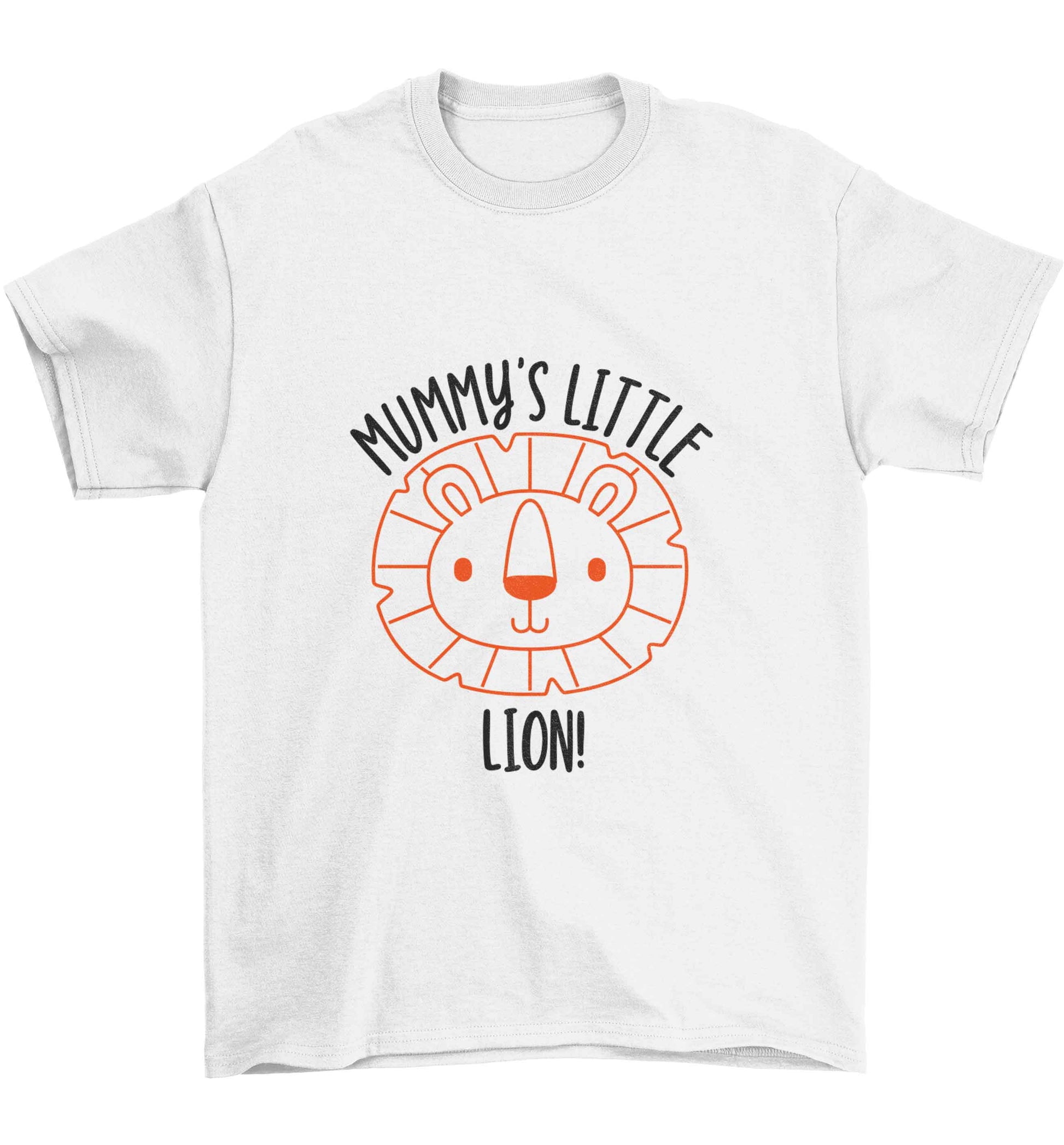 Mummy's little lion Children's white Tshirt 12-13 Years