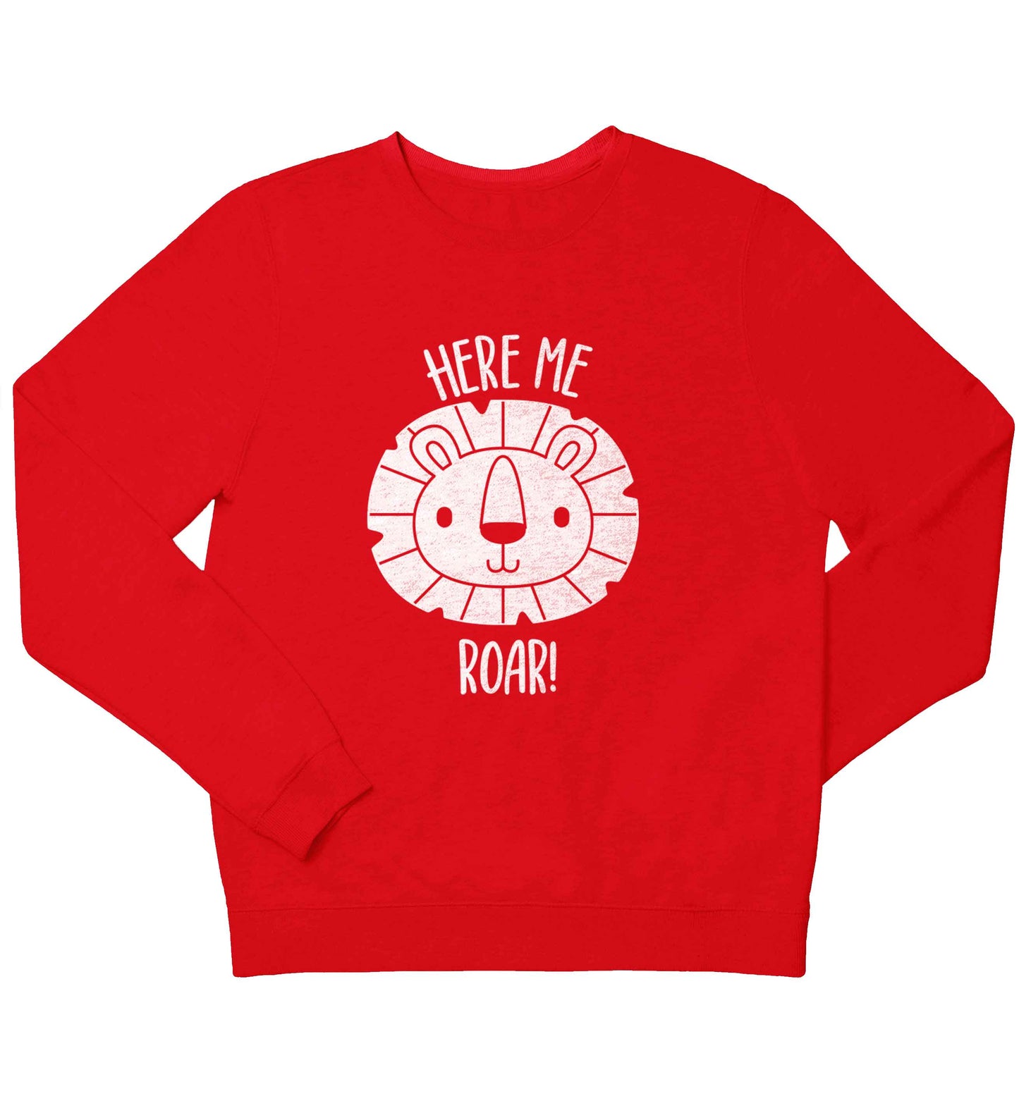 Hear me roar children's grey sweater 12-13 Years