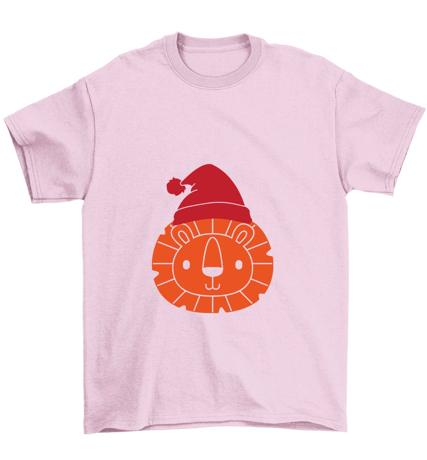 Santa lion Children's light pink Tshirt 12-13 Years