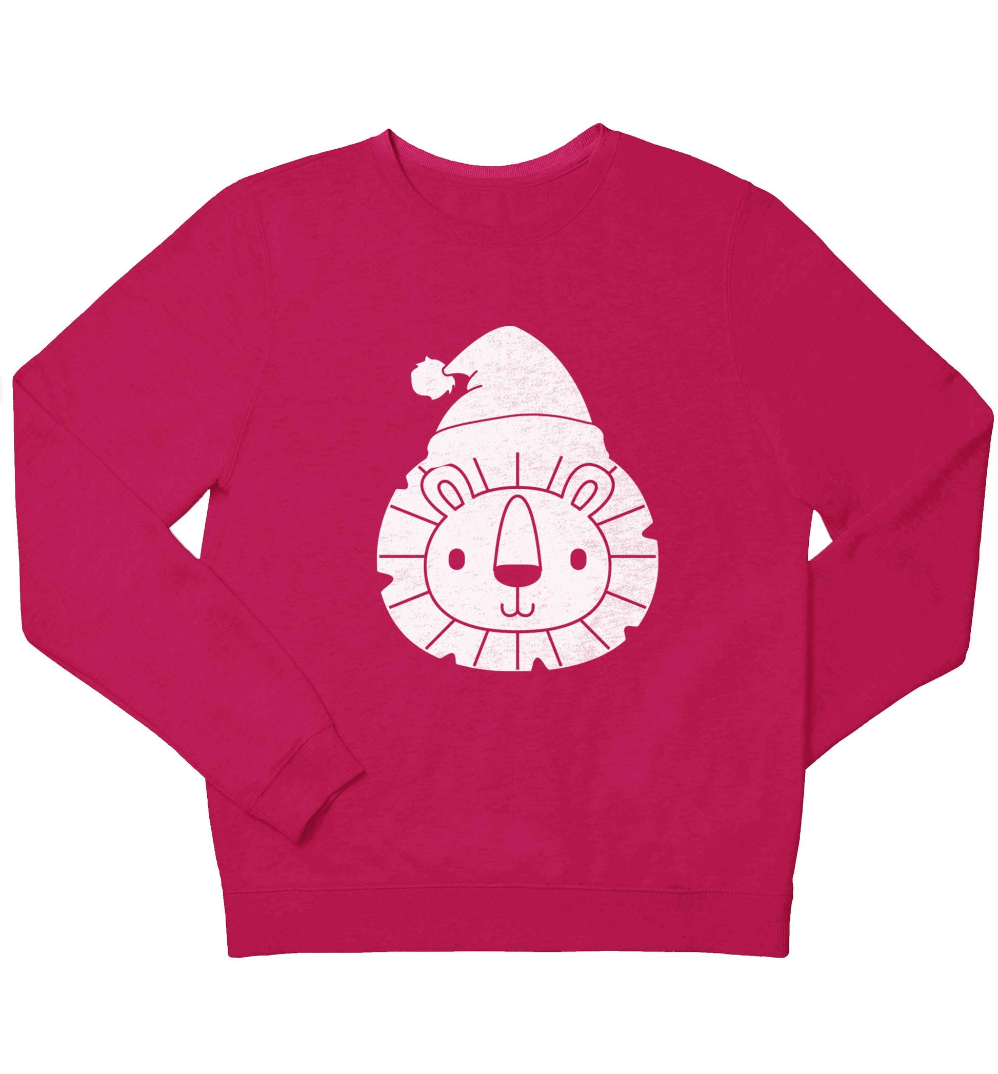 Santa lion children's pink sweater 12-13 Years