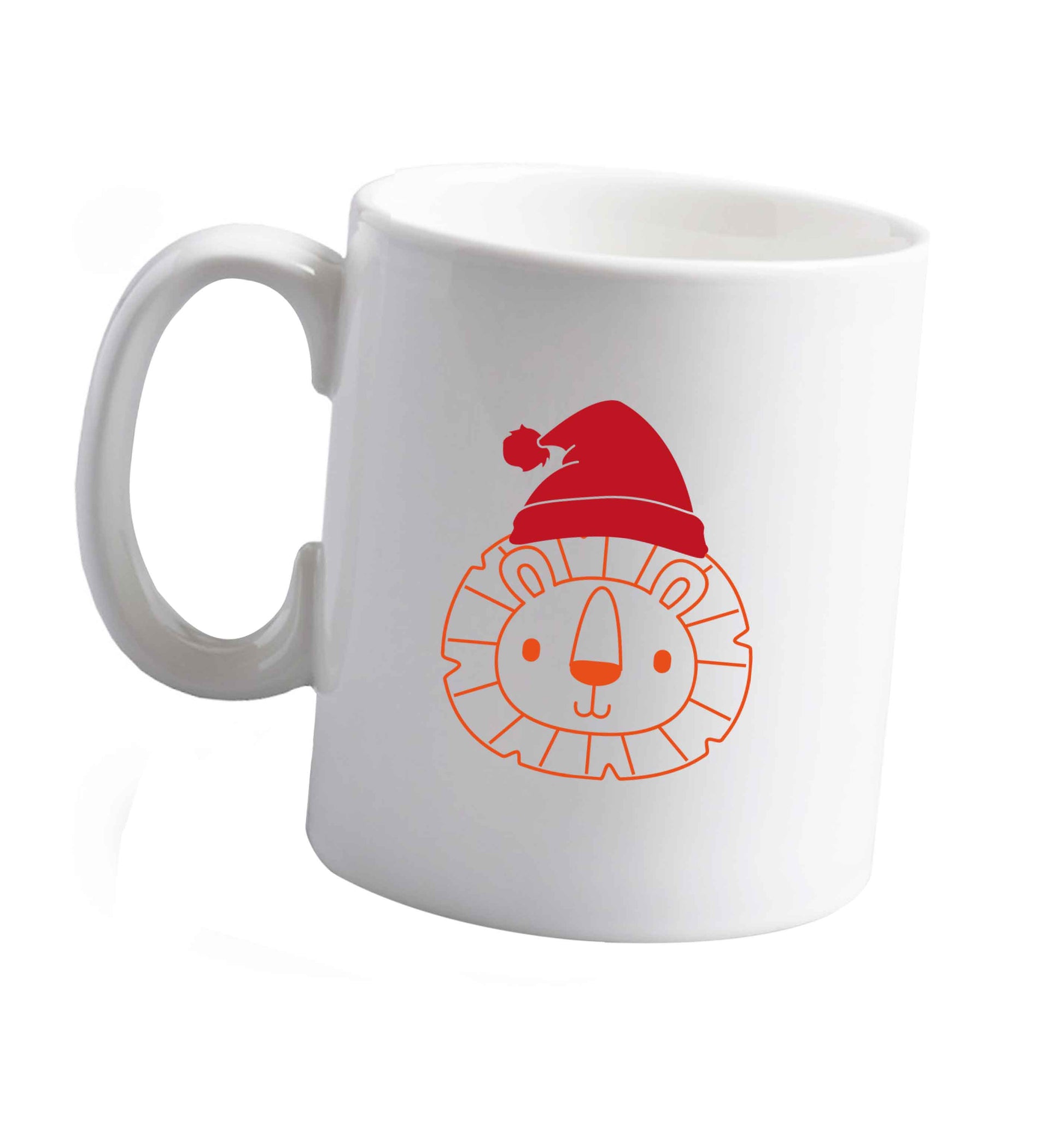 10 oz Santa lion ceramic mug right handed