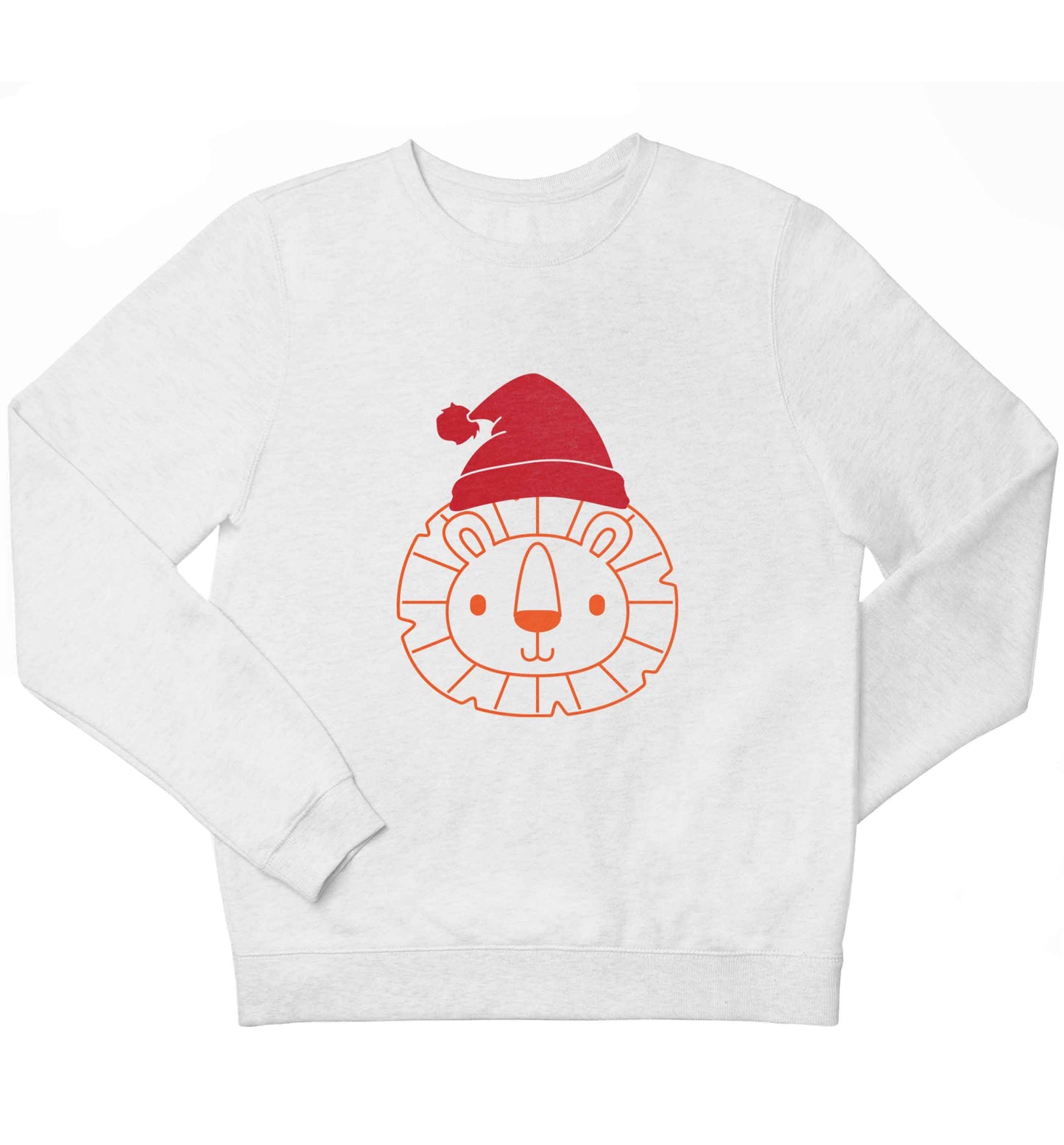 Santa lion children's white sweater 12-13 Years