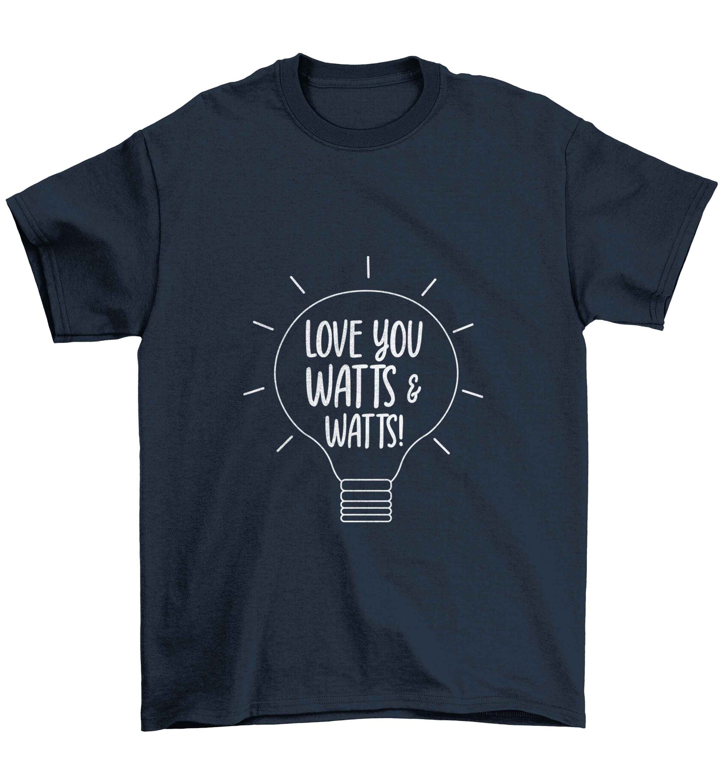 I love you watts and watts Children's navy Tshirt 12-13 Years