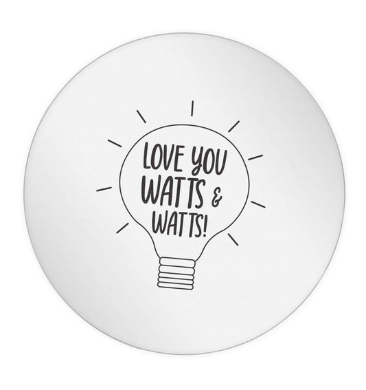 I love you watts and watts 24 @ 45mm matt circle stickers