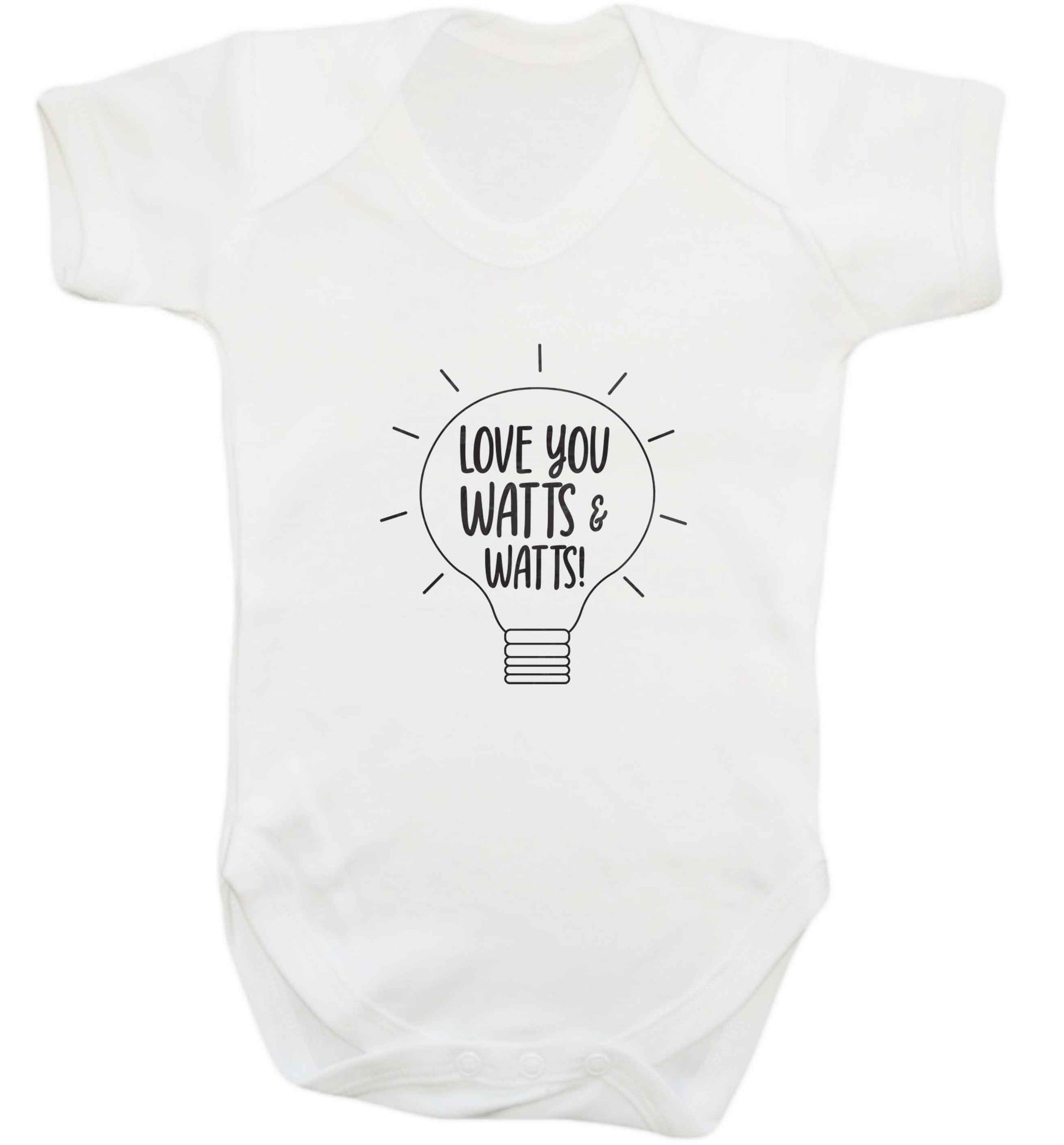 I love you watts and watts baby vest white 18-24 months