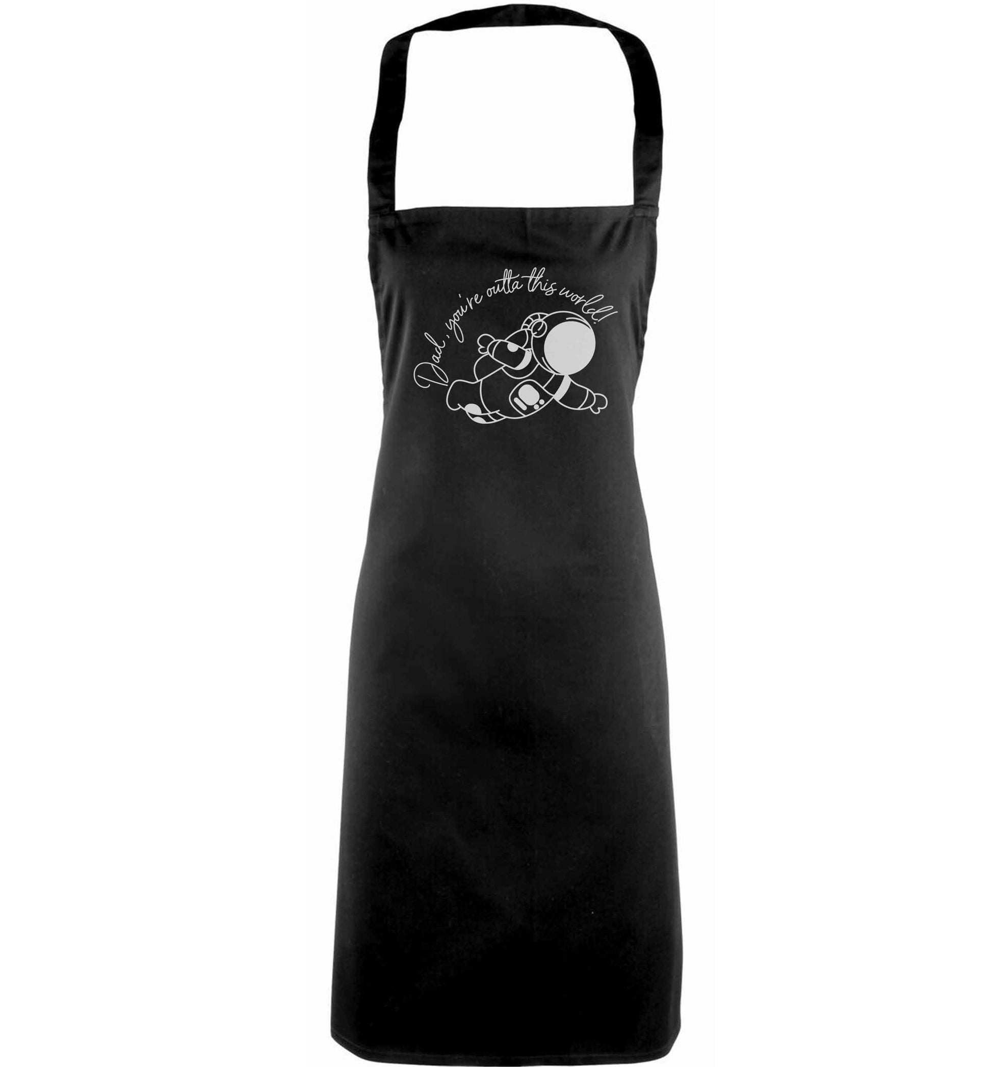 Dad, you're outta this world adults black apron