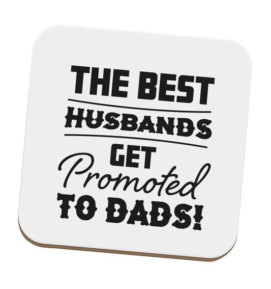 The best husbands get promoted to Dads set of four coasters