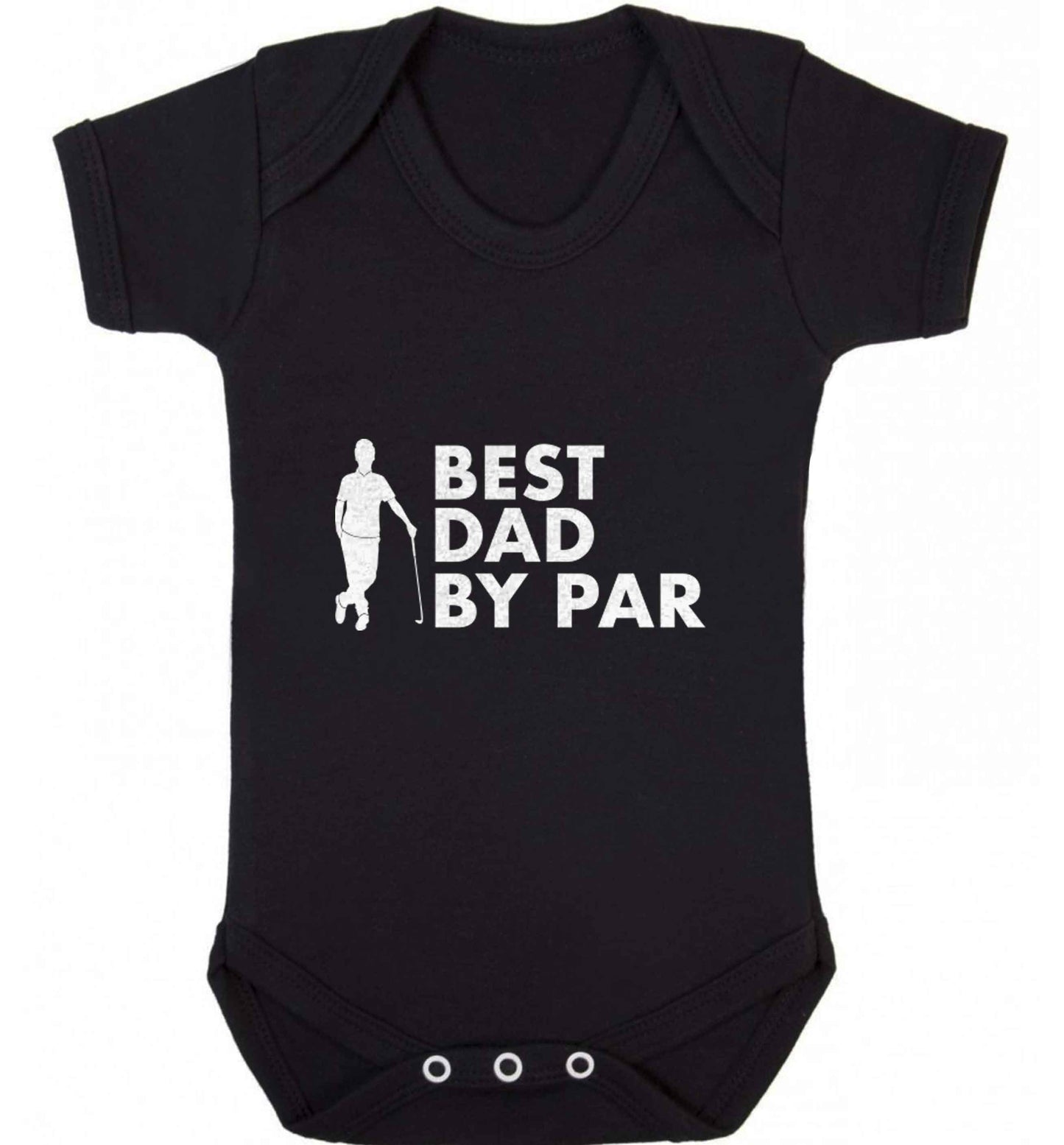 Best dad by par baby vest black 18-24 months