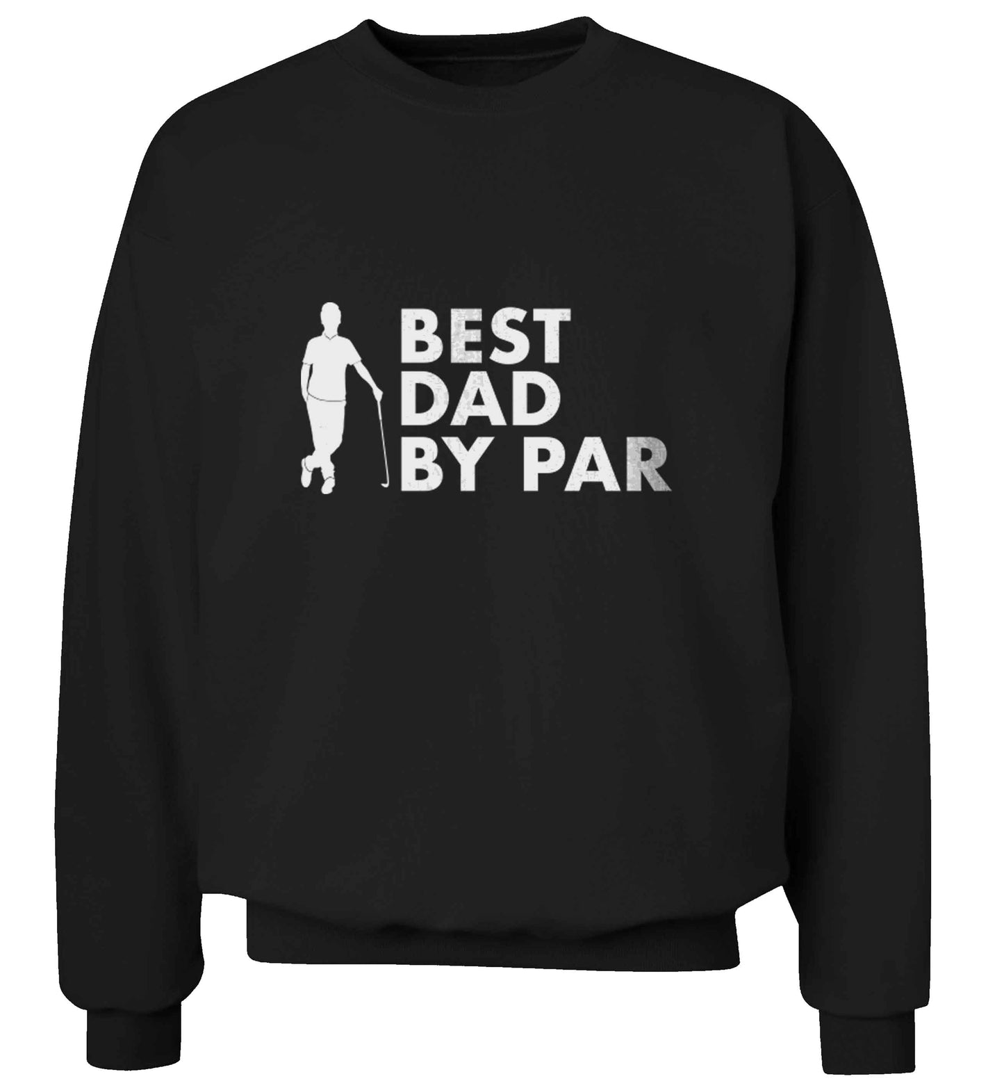Best dad by par adult's unisex black sweater 2XL