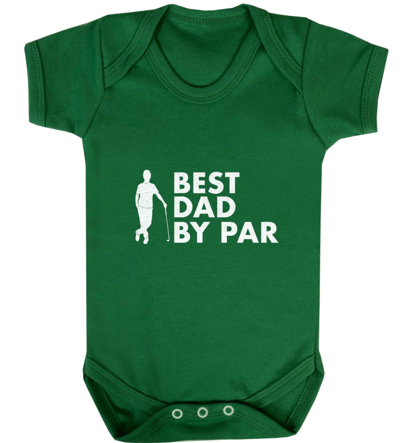 Best dad by par baby vest green 18-24 months
