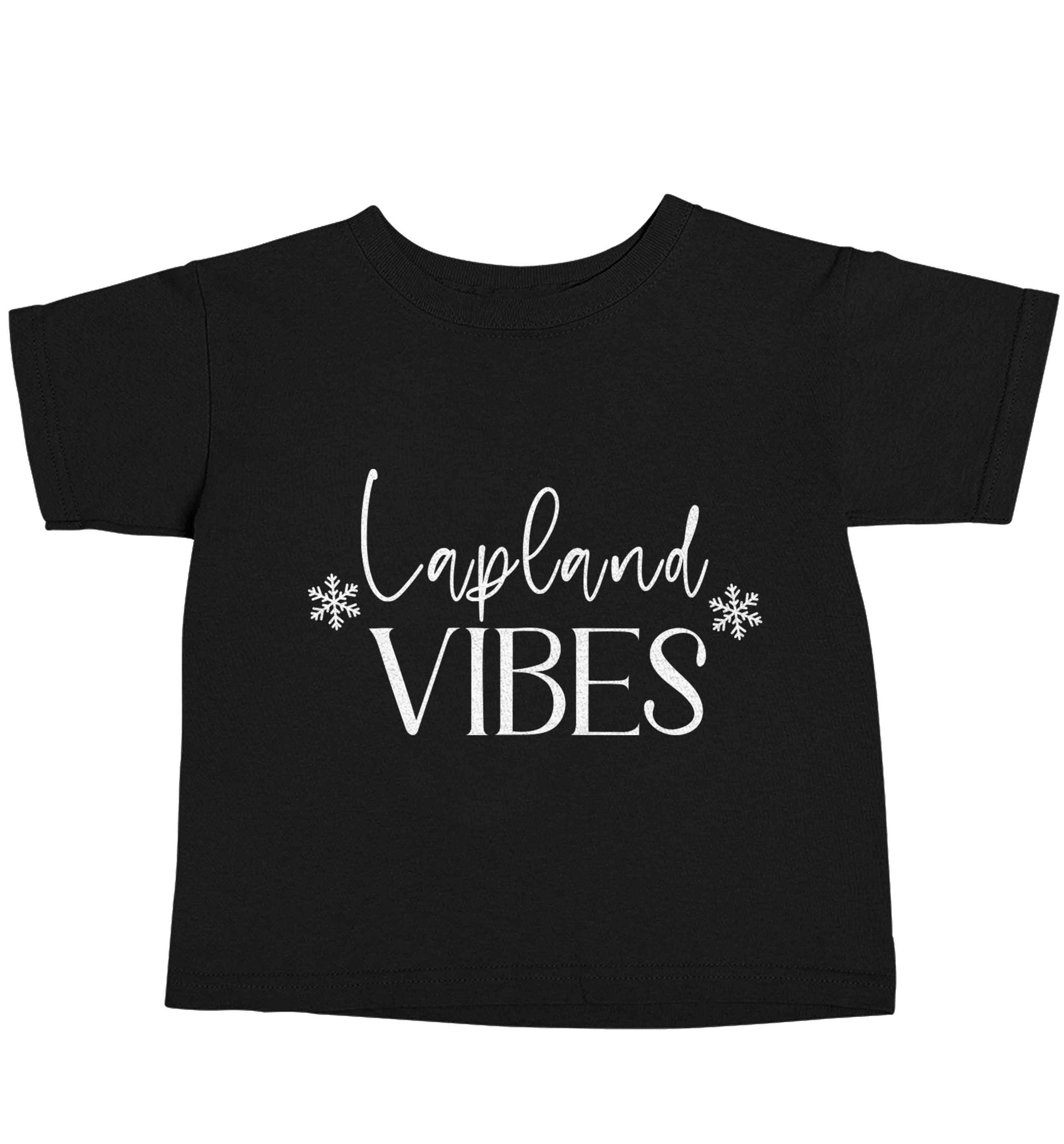 Lapland vibes Black baby toddler Tshirt 2 years