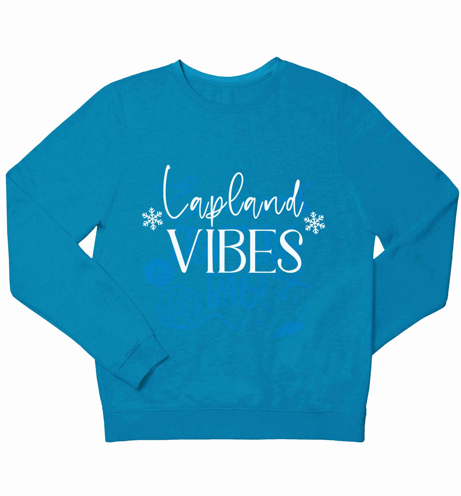 Lapland vibes children's blue sweater 12-13 Years