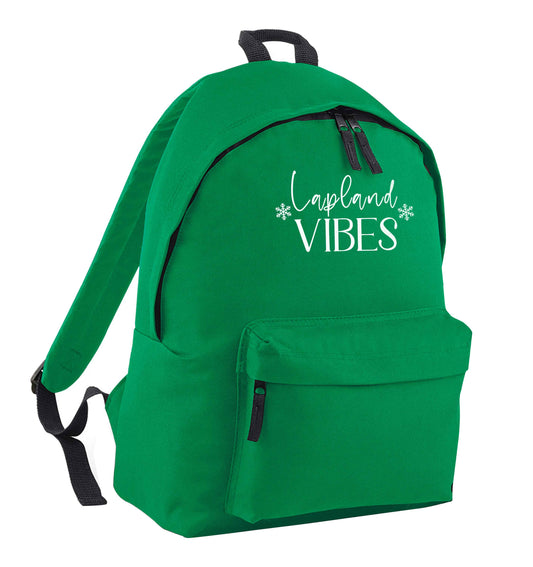 Lapland vibes green adults backpack