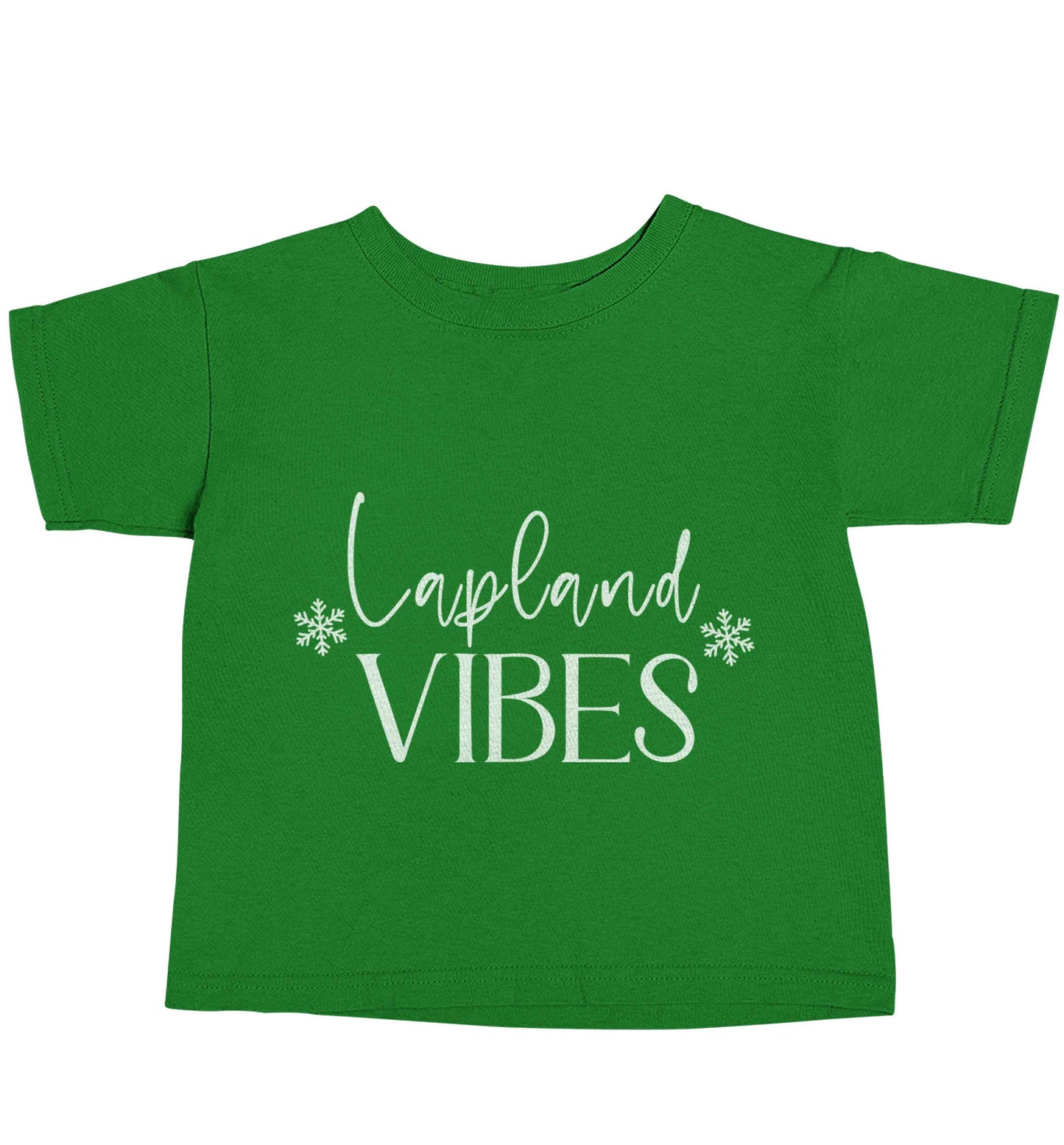 Lapland vibes green baby toddler Tshirt 2 Years