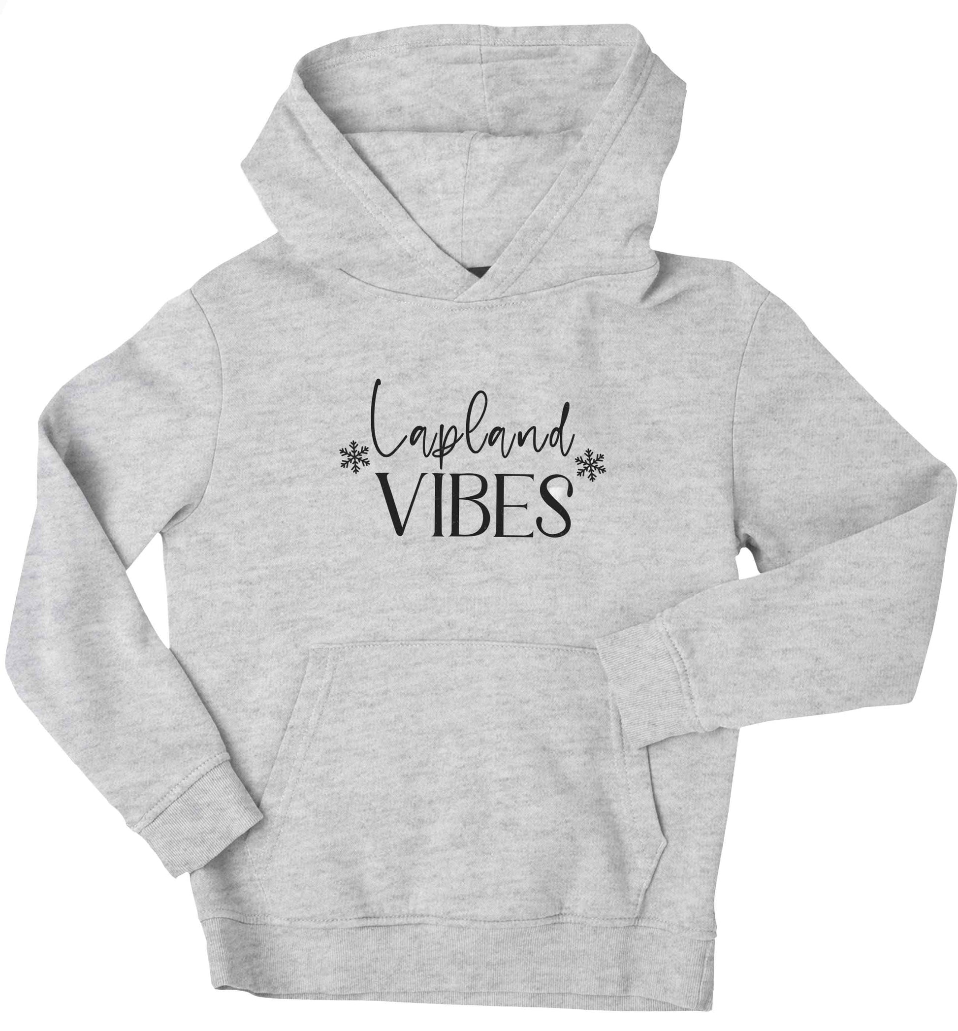 Lapland vibes children's grey hoodie 12-13 Years