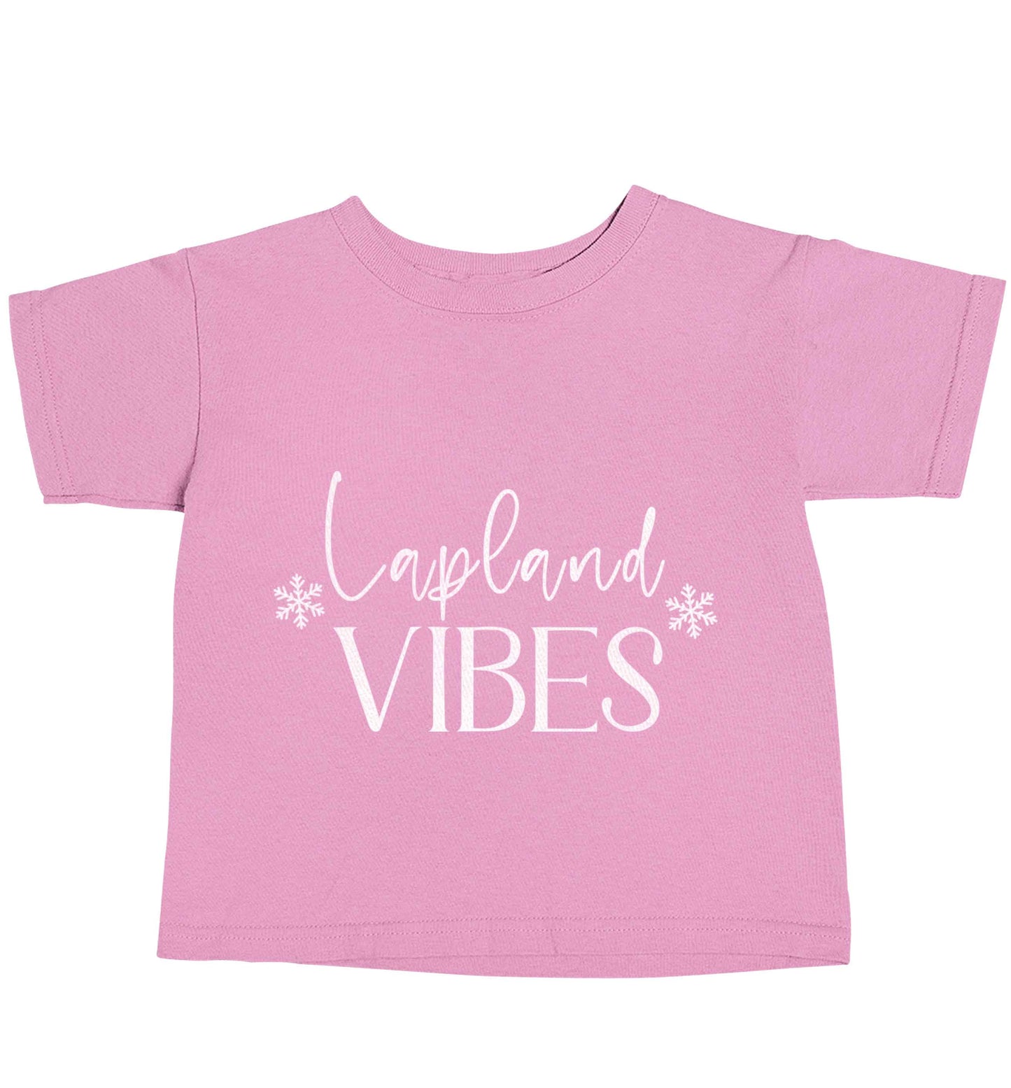 Lapland vibes light pink baby toddler Tshirt 2 Years