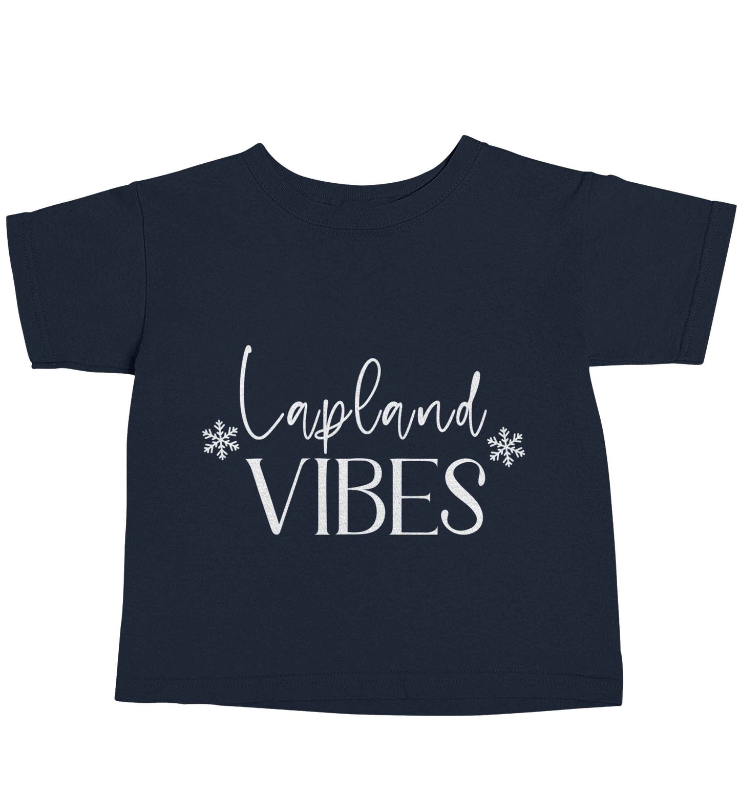 Lapland vibes navy baby toddler Tshirt 2 Years