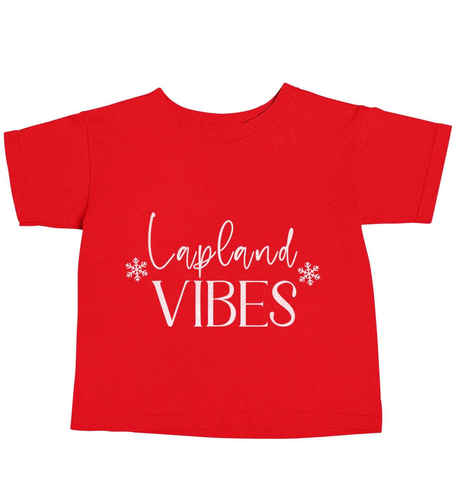 Lapland vibes red baby toddler Tshirt 2 Years