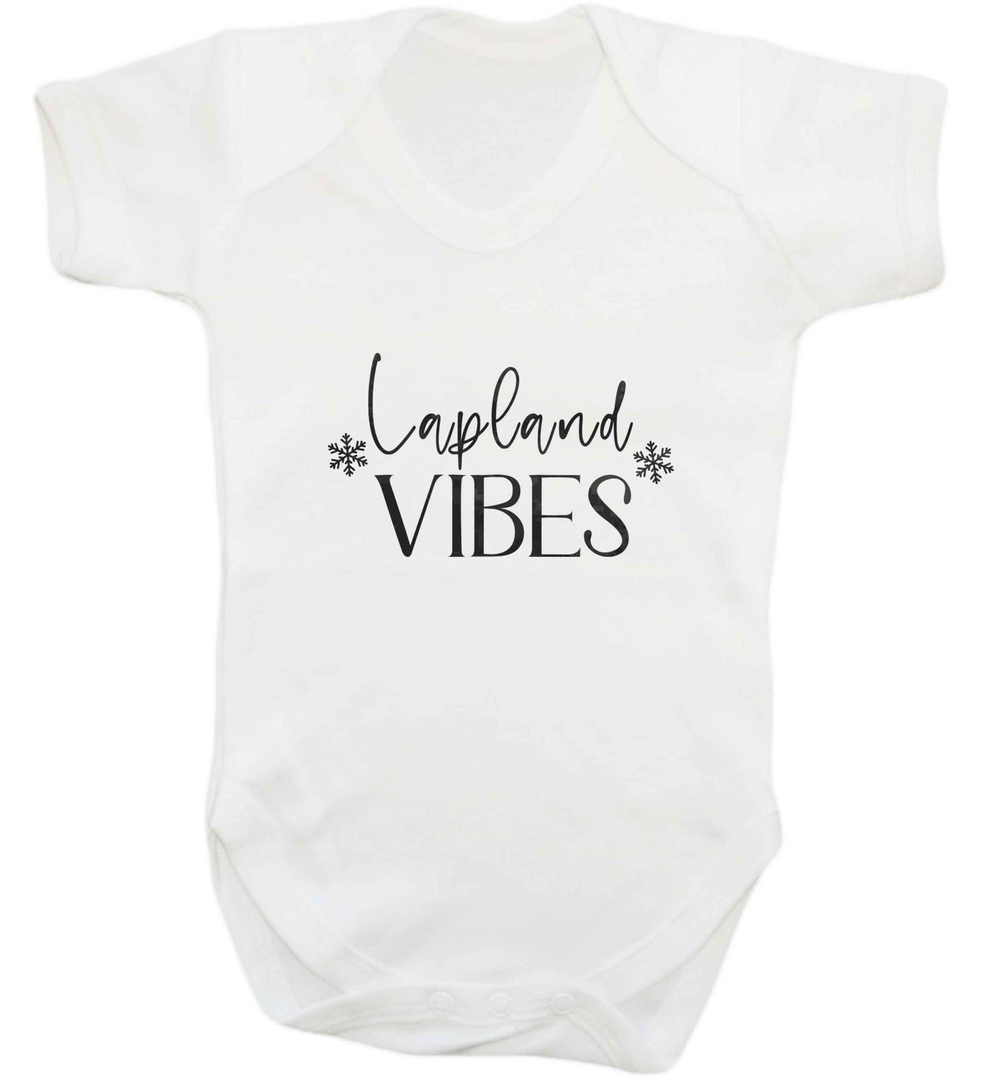 Lapland vibes baby vest white 18-24 months